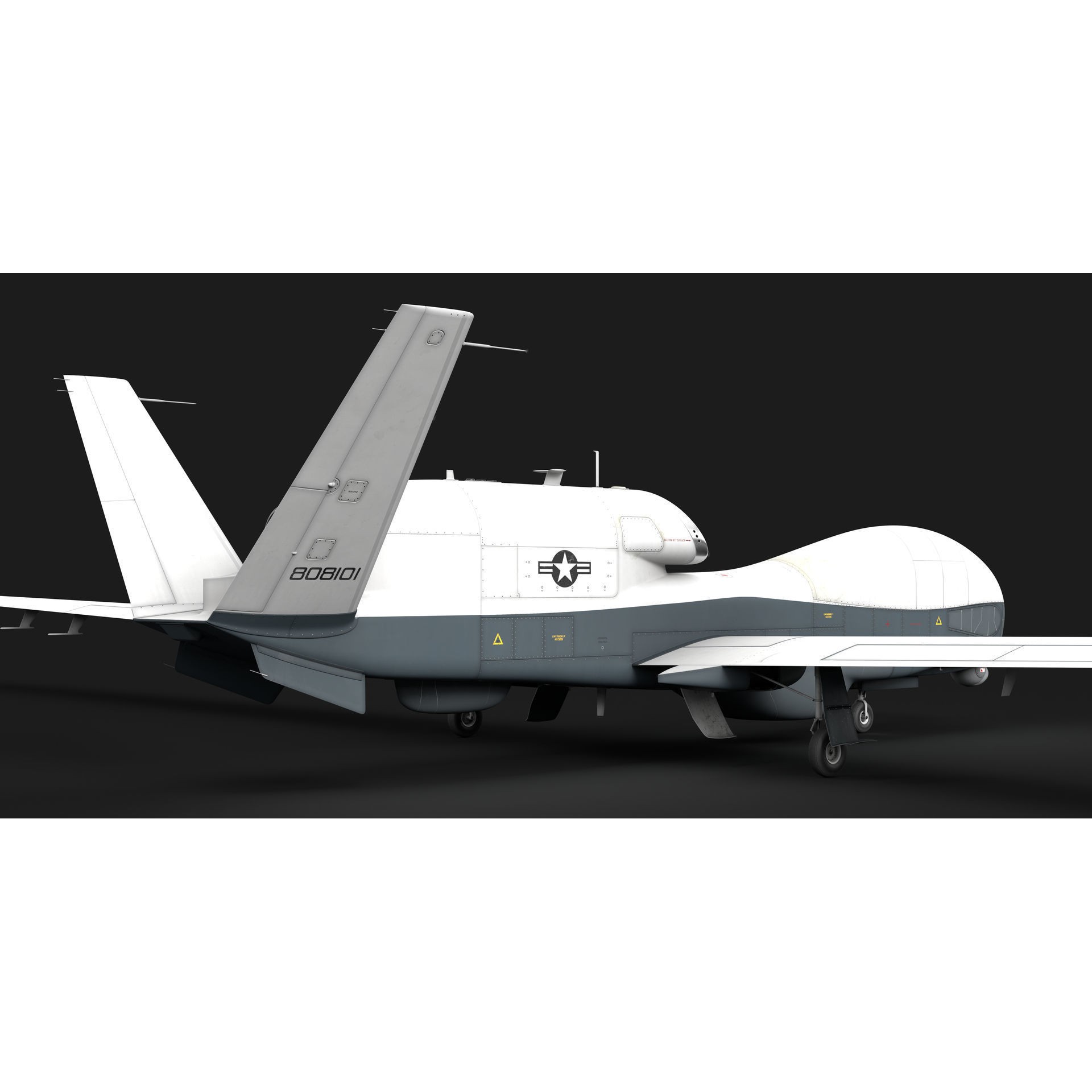 Northrop Grumman MQ-4C Triton - Game-Ready 3D Model - View 27