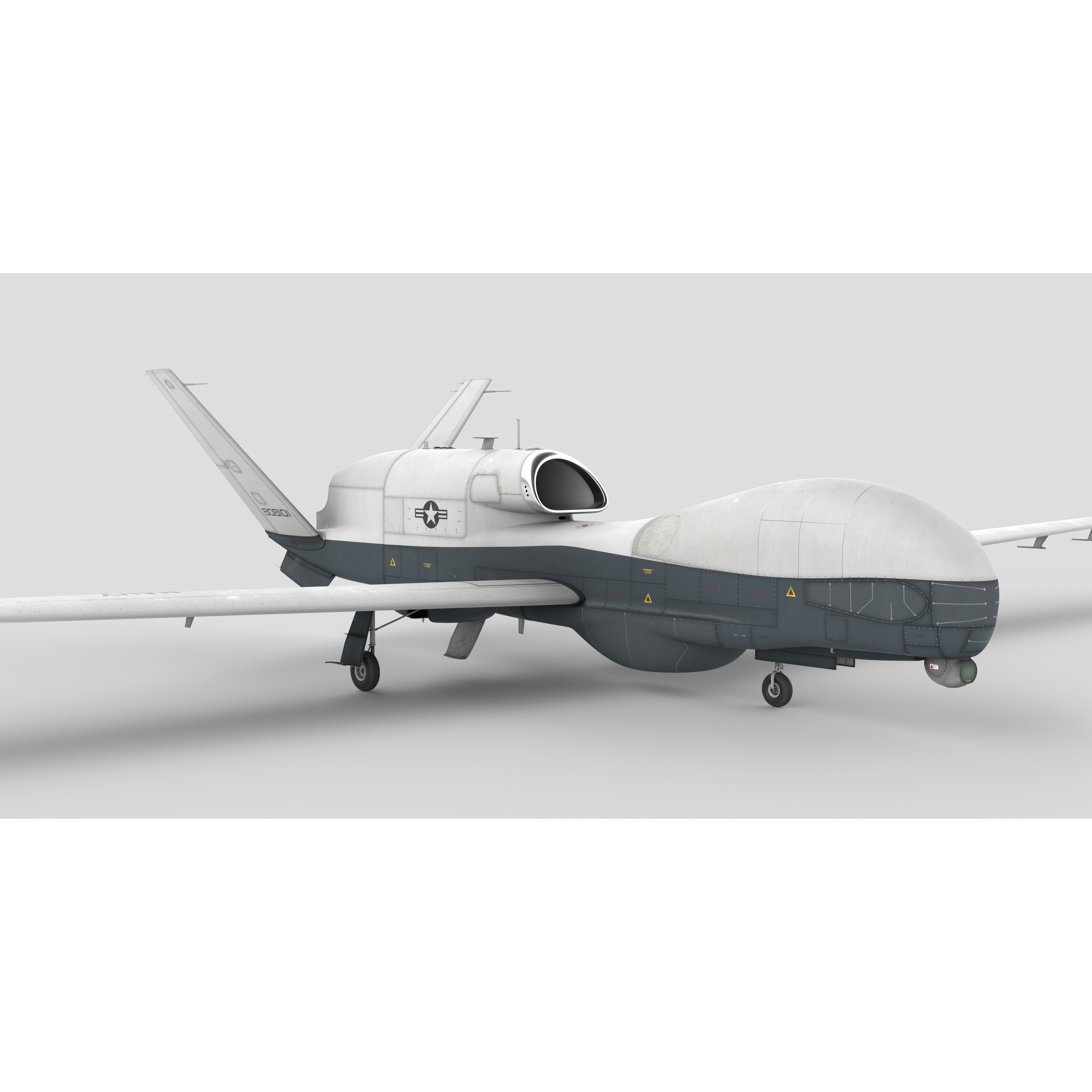 Northrop Grumman MQ-4C Triton - Game-Ready 3D Model - View 3