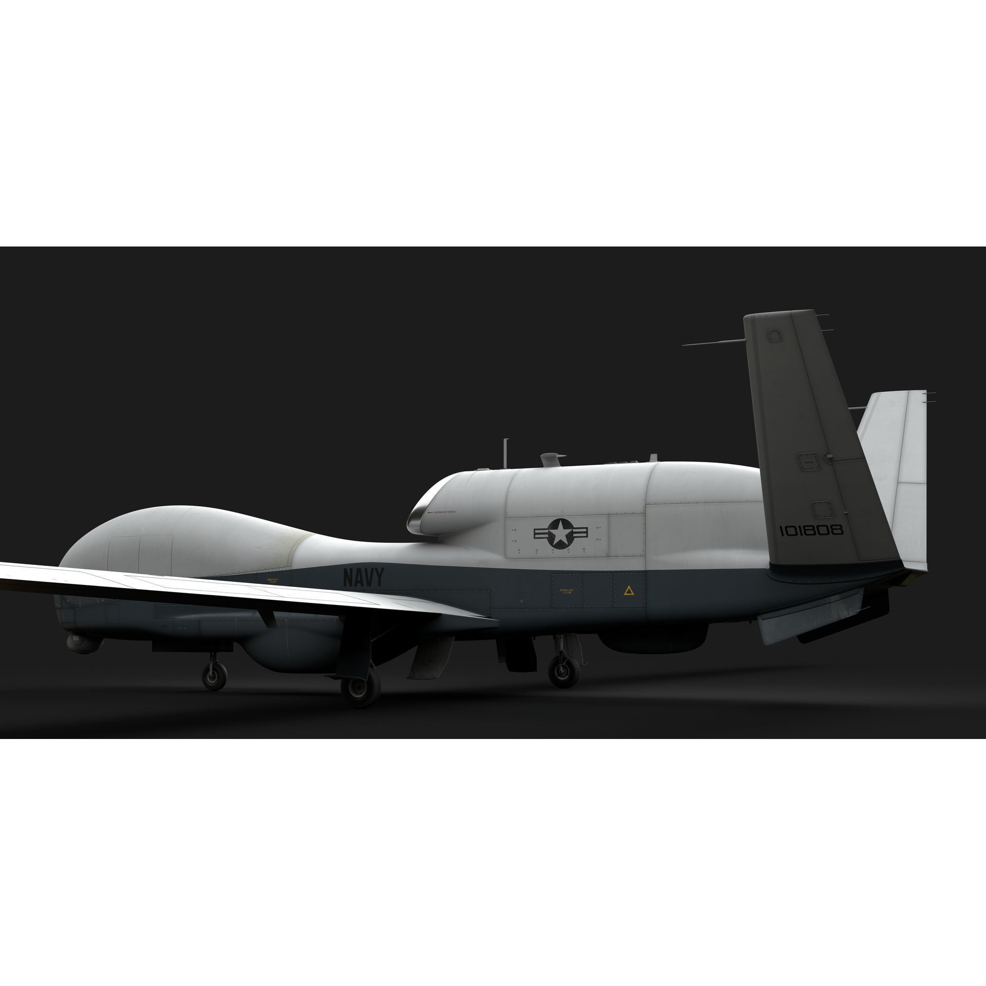 Northrop Grumman MQ-4C Triton - Game-Ready 3D Model - View 30