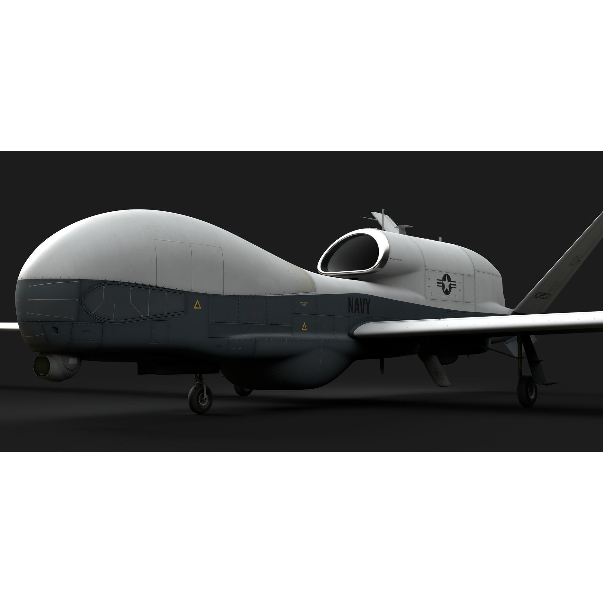 Northrop Grumman MQ-4C Triton - Game-Ready 3D Model - View 31