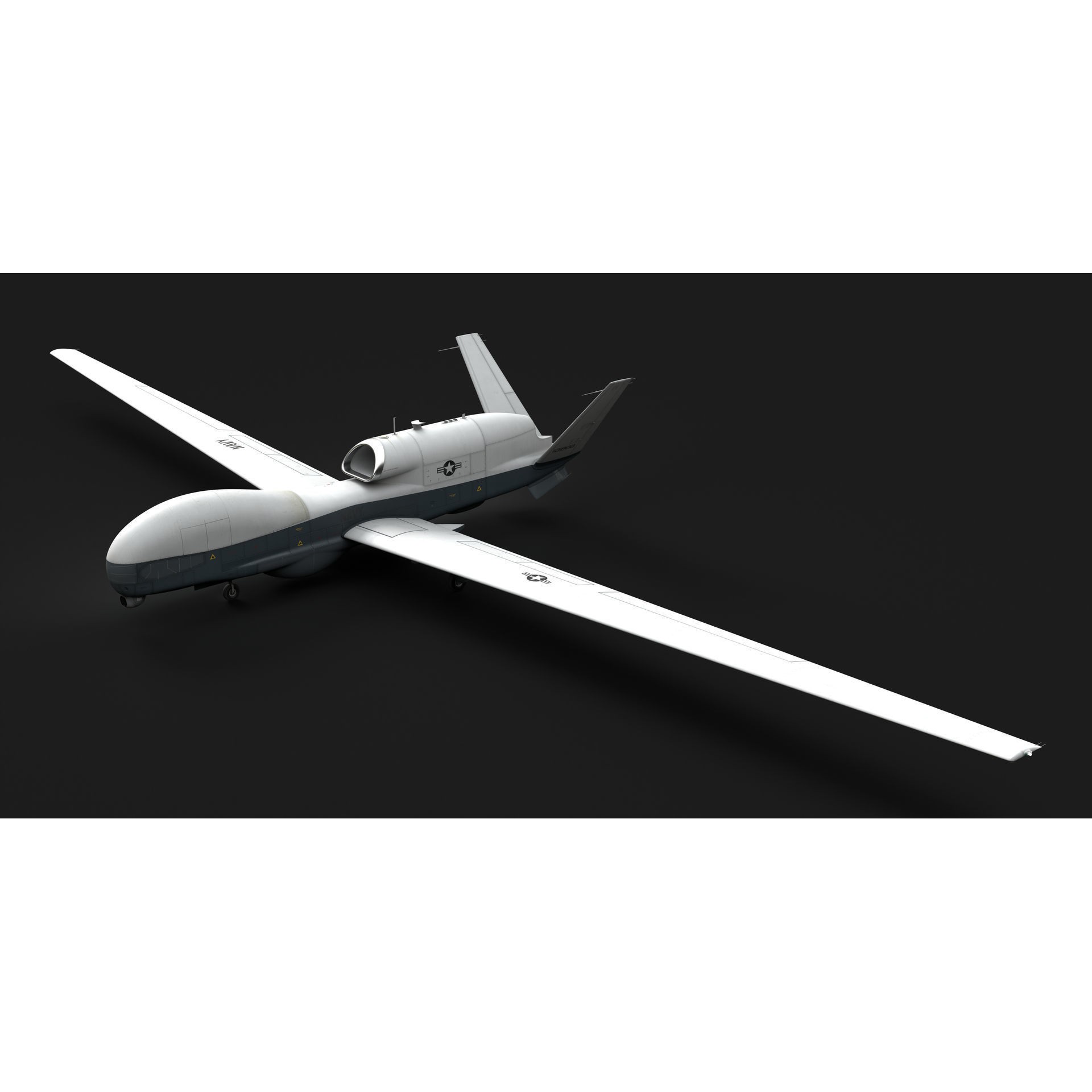 Northrop Grumman MQ-4C Triton - Game-Ready 3D Model - View 32