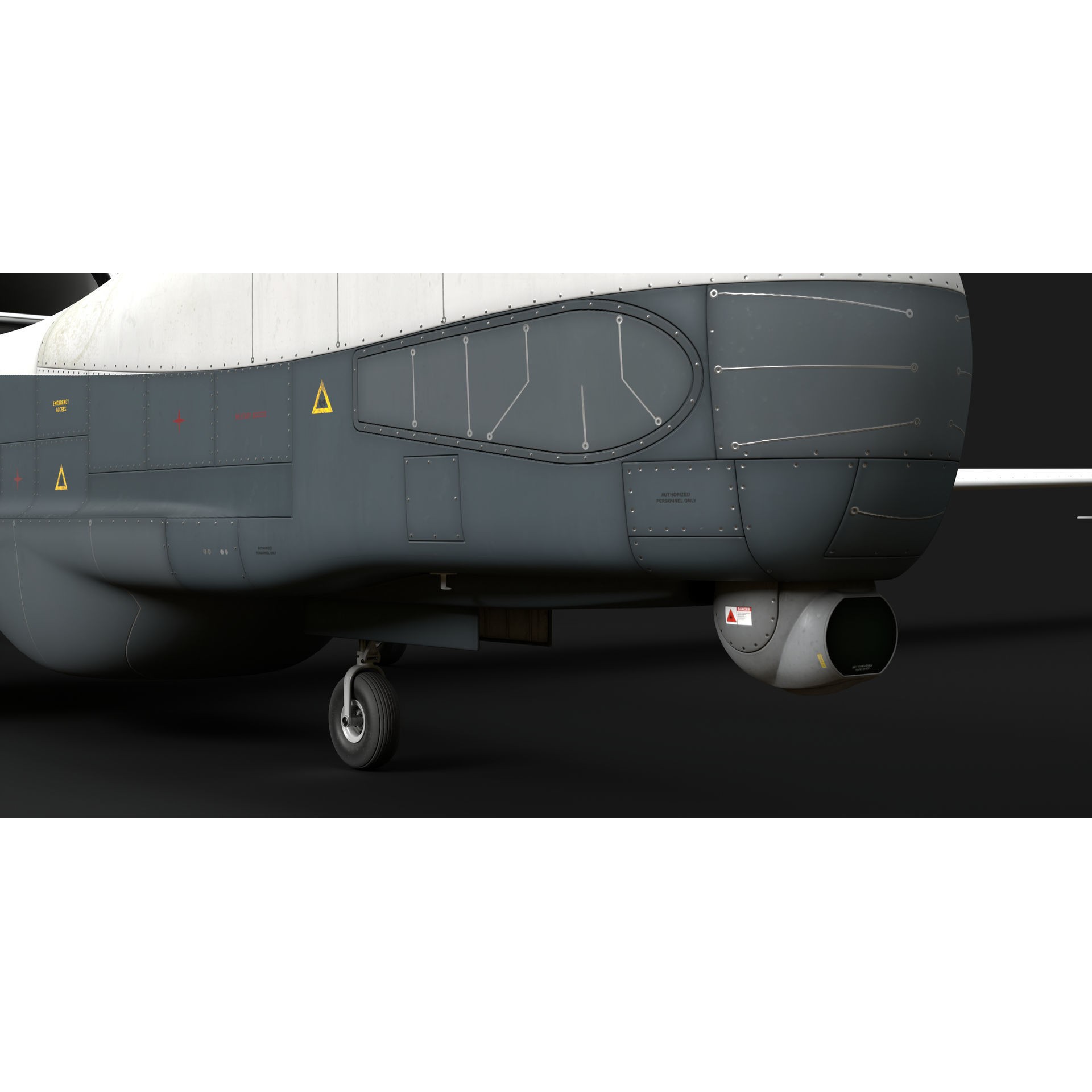 Northrop Grumman MQ-4C Triton - Game-Ready 3D Model - View 33