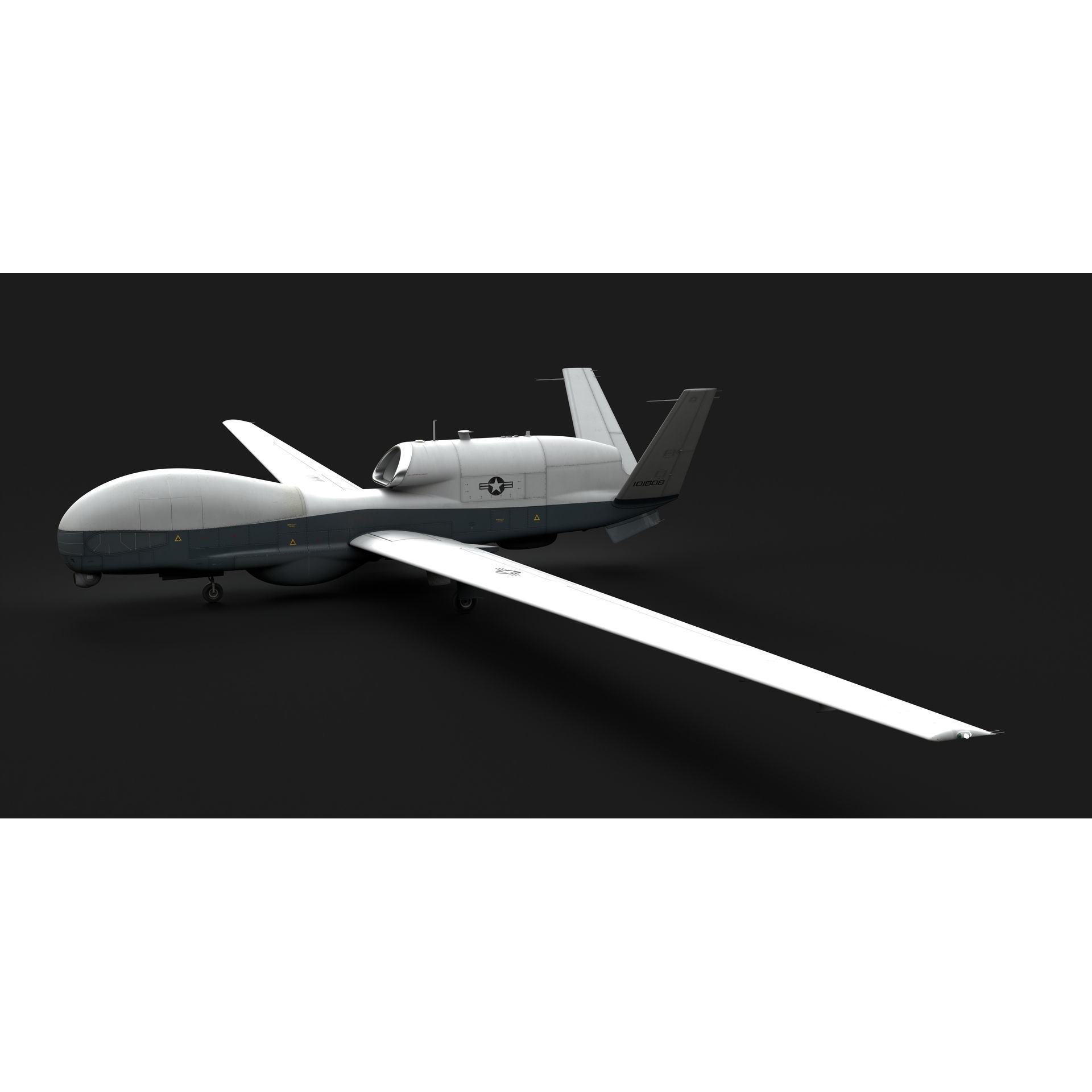 Northrop Grumman MQ-4C Triton - Game-Ready 3D Model - View 34