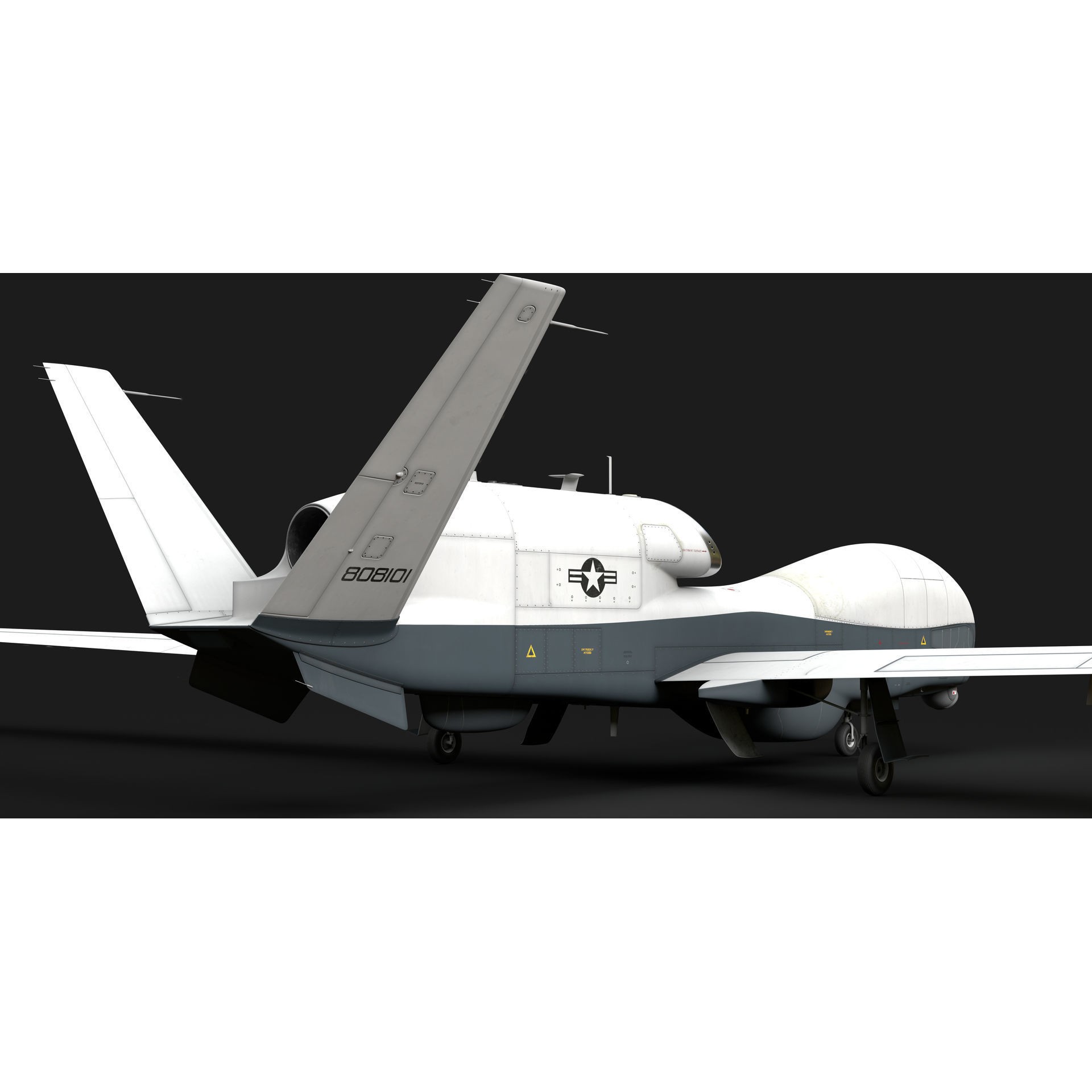 Northrop Grumman MQ-4C Triton - Game-Ready 3D Model - View 35