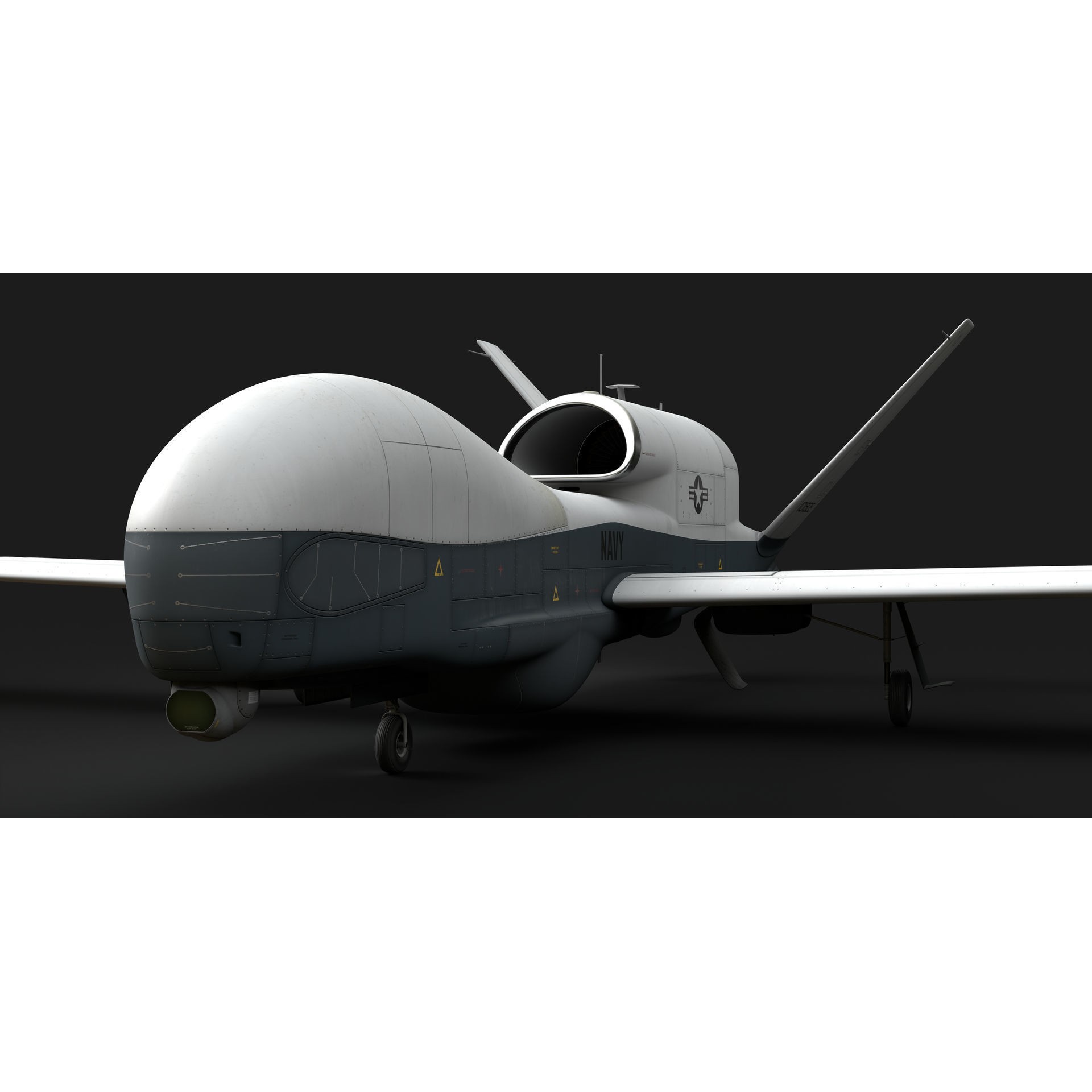 Northrop Grumman MQ-4C Triton - Game-Ready 3D Model - View 36