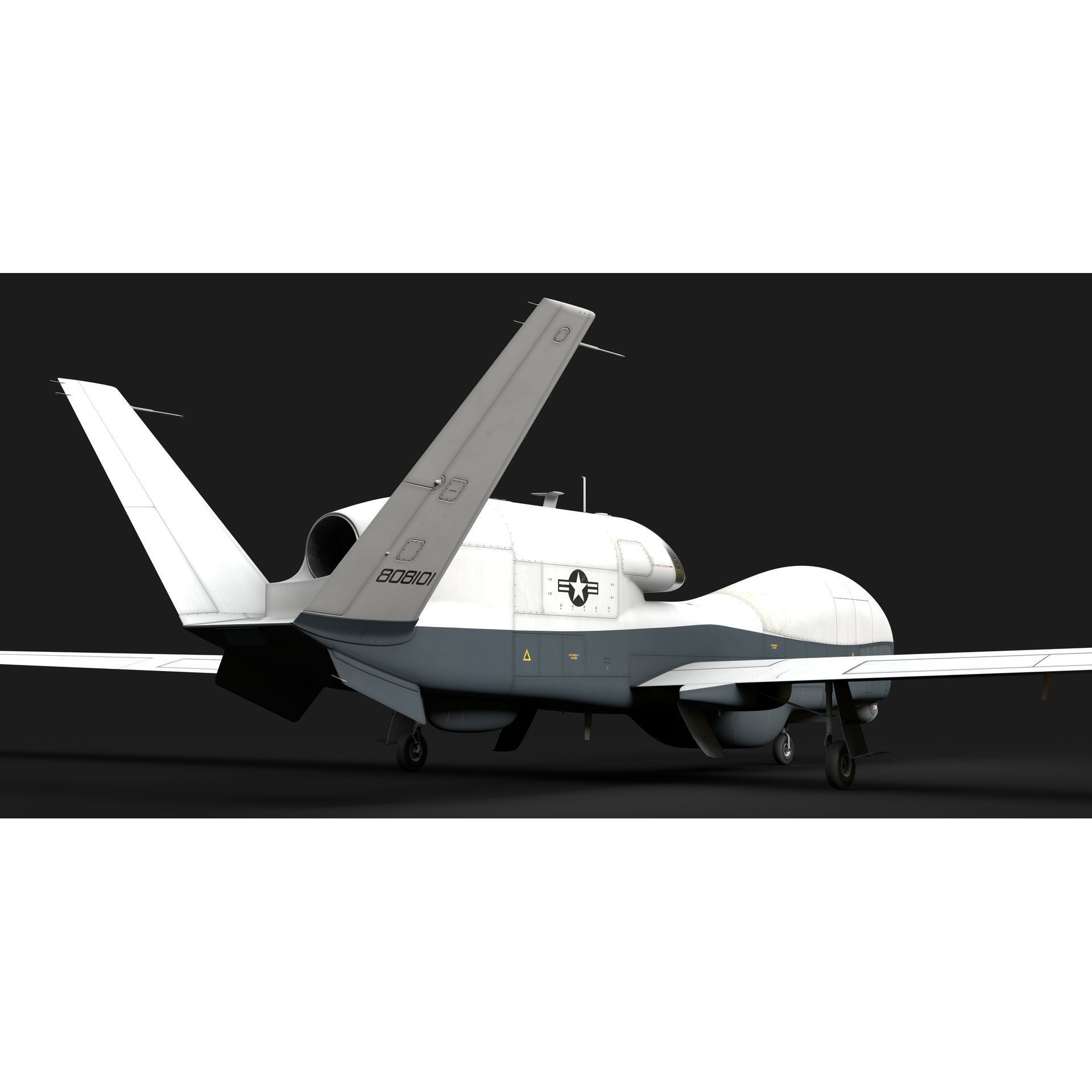 Northrop Grumman MQ-4C Triton - Game-Ready 3D Model - View 37
