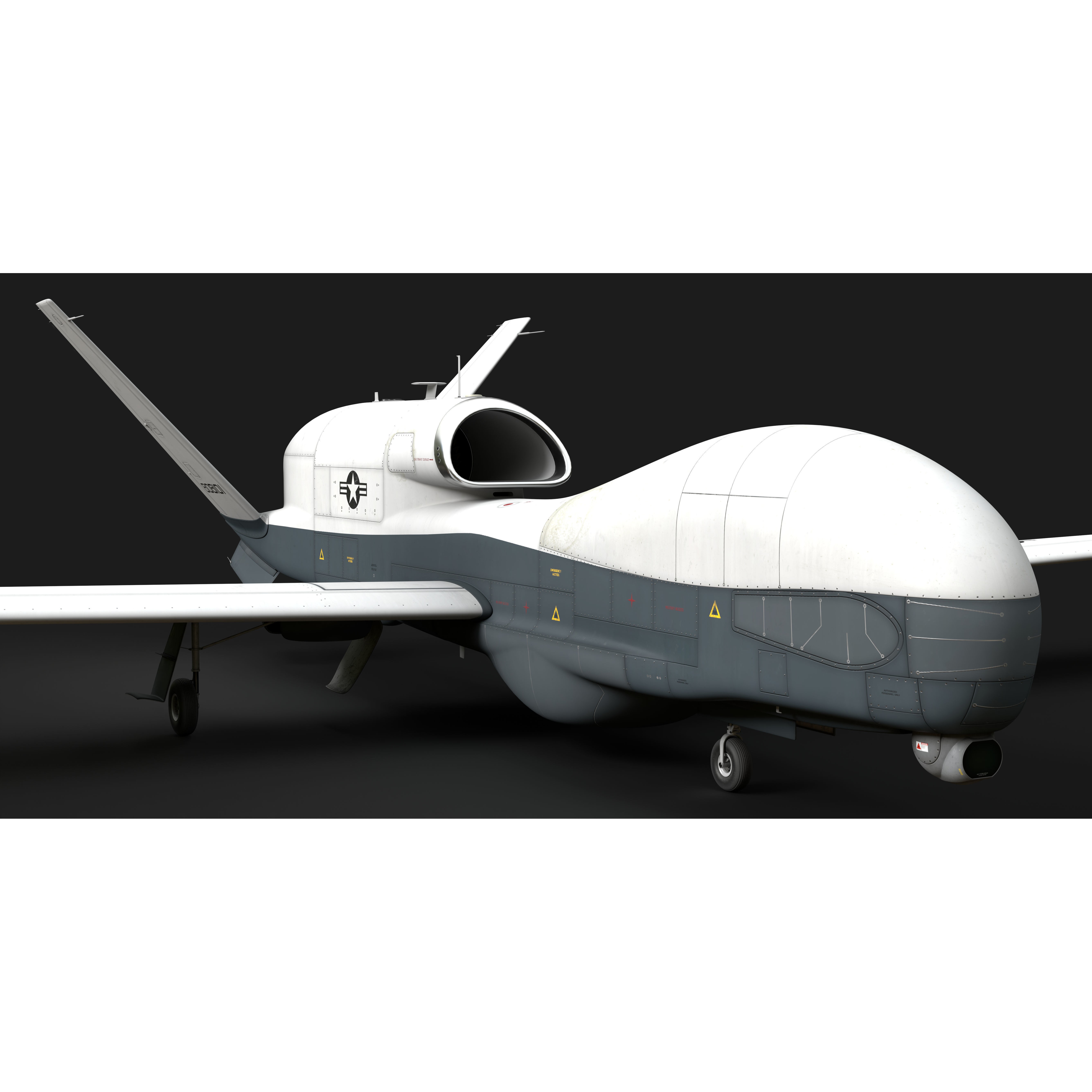 Northrop Grumman MQ-4C Triton - Game-Ready 3D Model - View 38