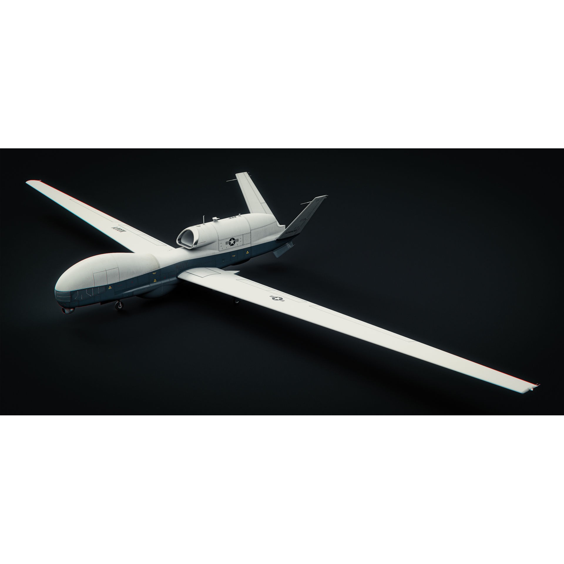 Northrop Grumman MQ-4C Triton - Game-Ready 3D Model - View 42