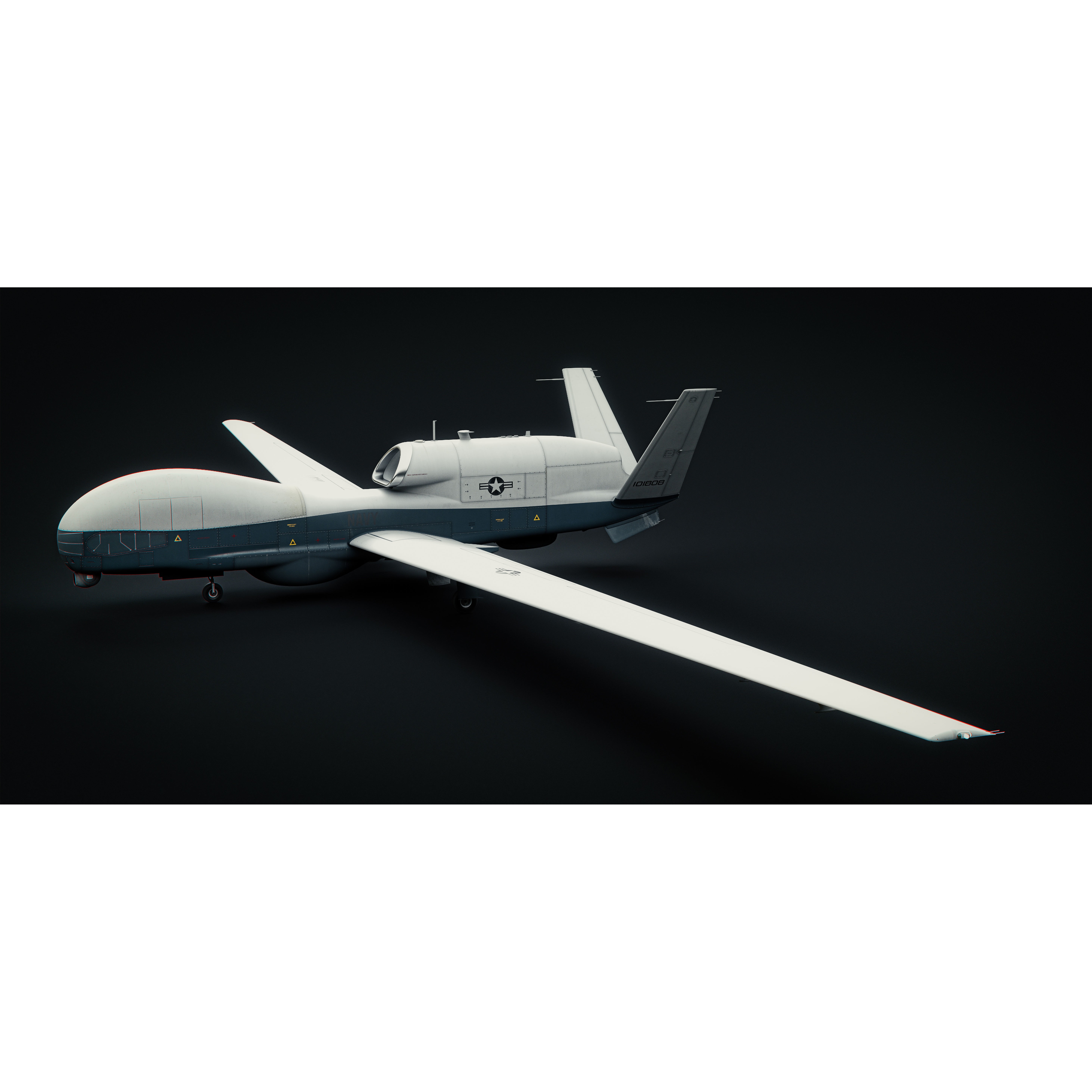 Northrop Grumman MQ-4C Triton - Game-Ready 3D Model - View 45
