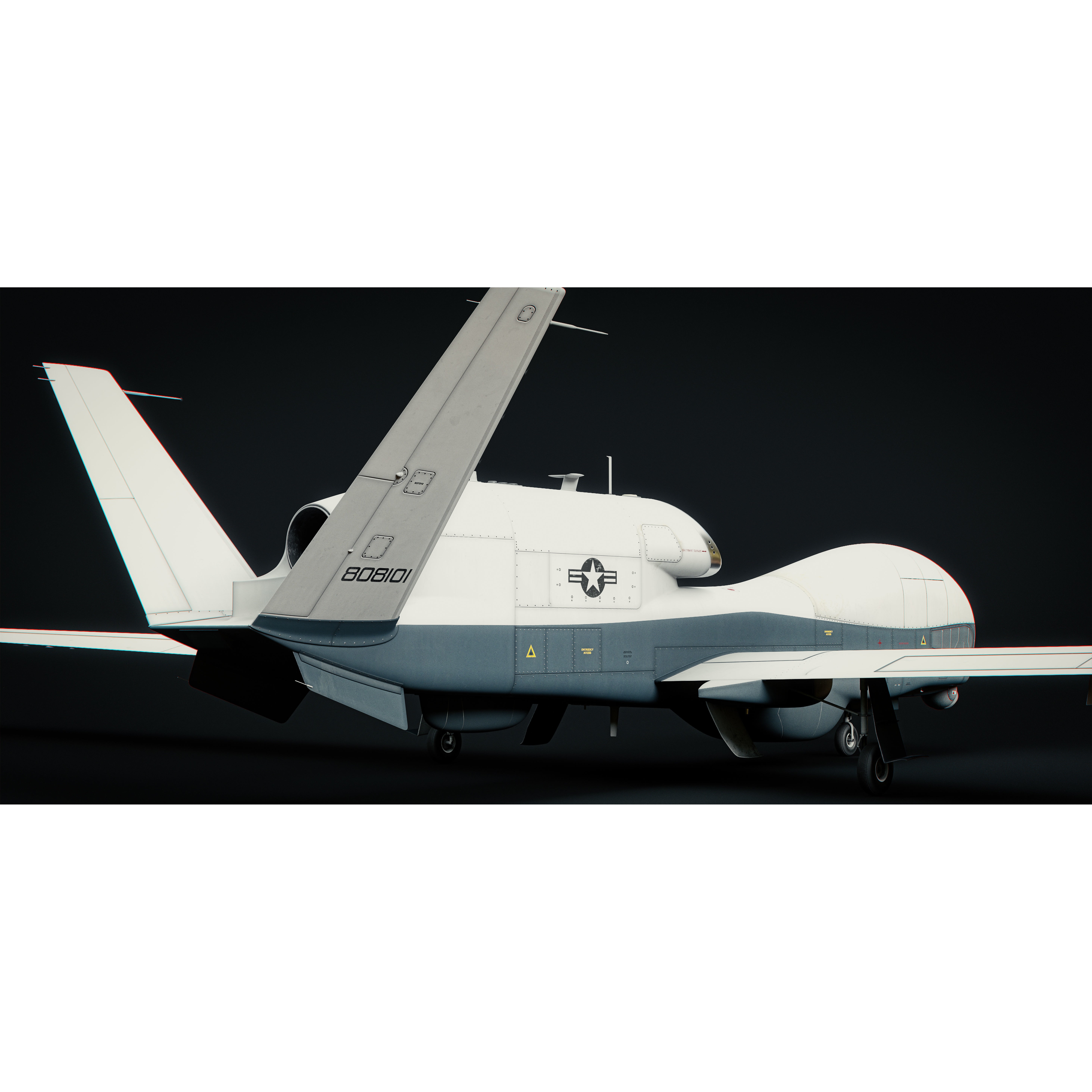 Northrop Grumman MQ-4C Triton - Game-Ready 3D Model - View 46