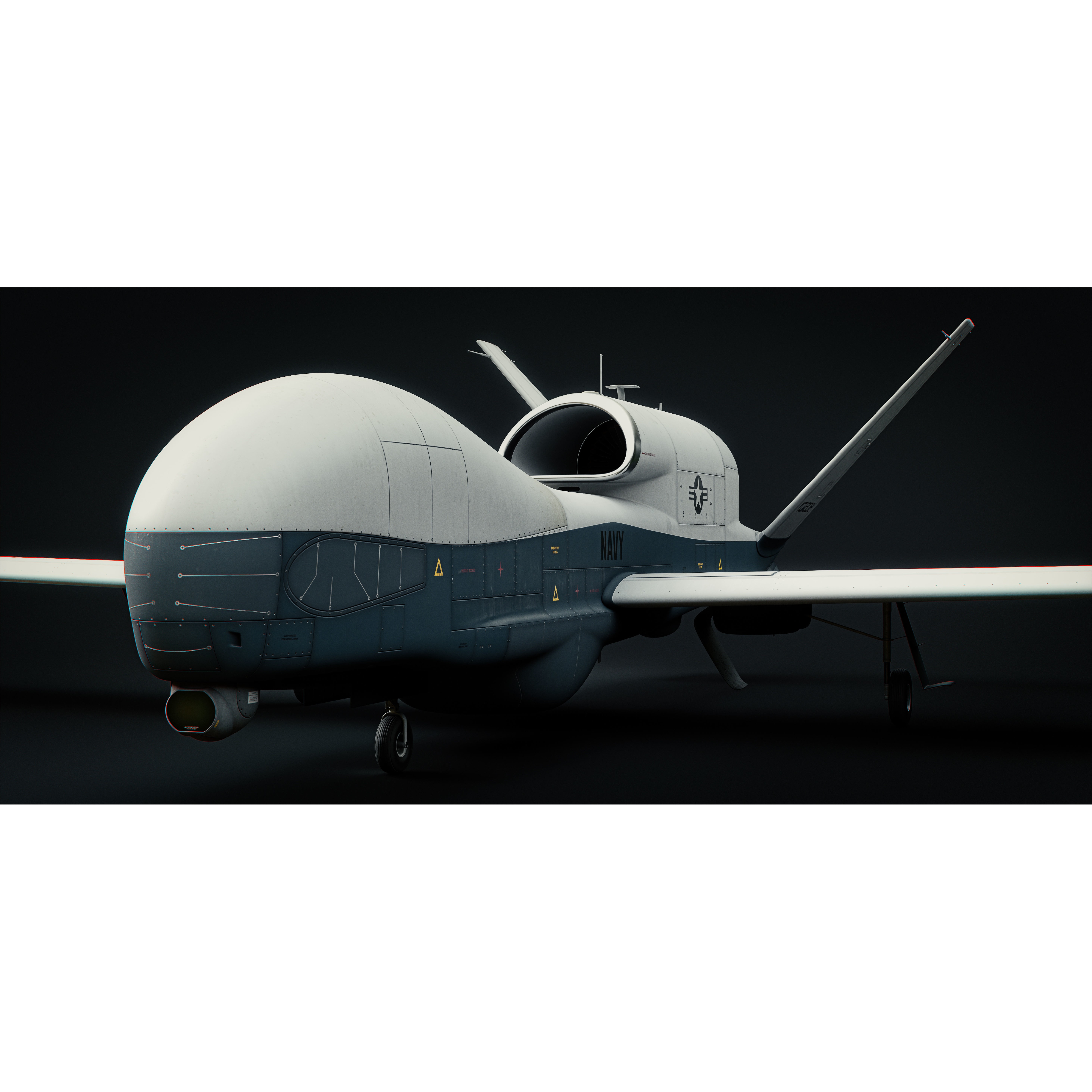 Northrop Grumman MQ-4C Triton - Game-Ready 3D Model - View 47