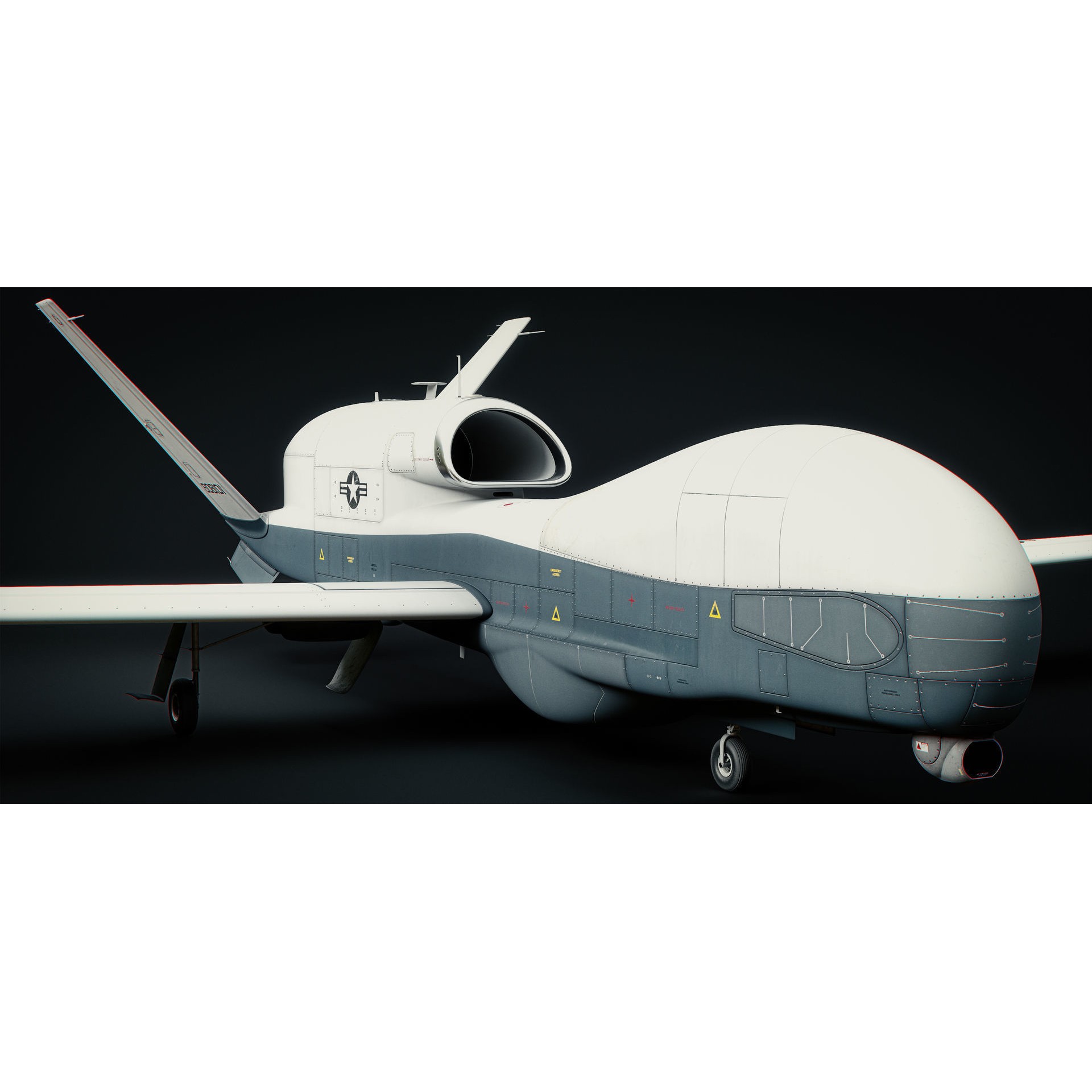 Northrop Grumman MQ-4C Triton - Game-Ready 3D Model - View 49