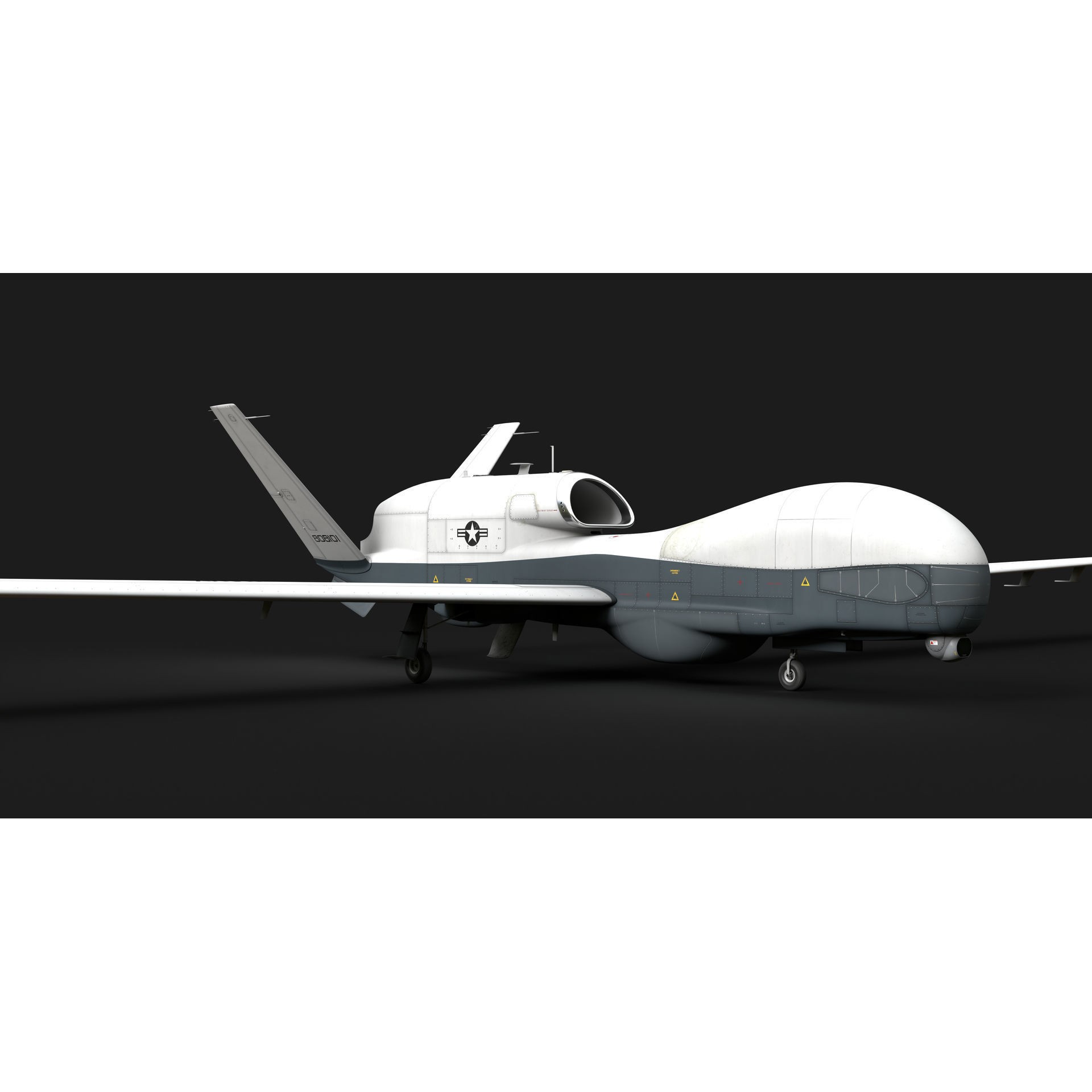 Northrop Grumman MQ-4C Triton - Game-Ready 3D Model - View 53