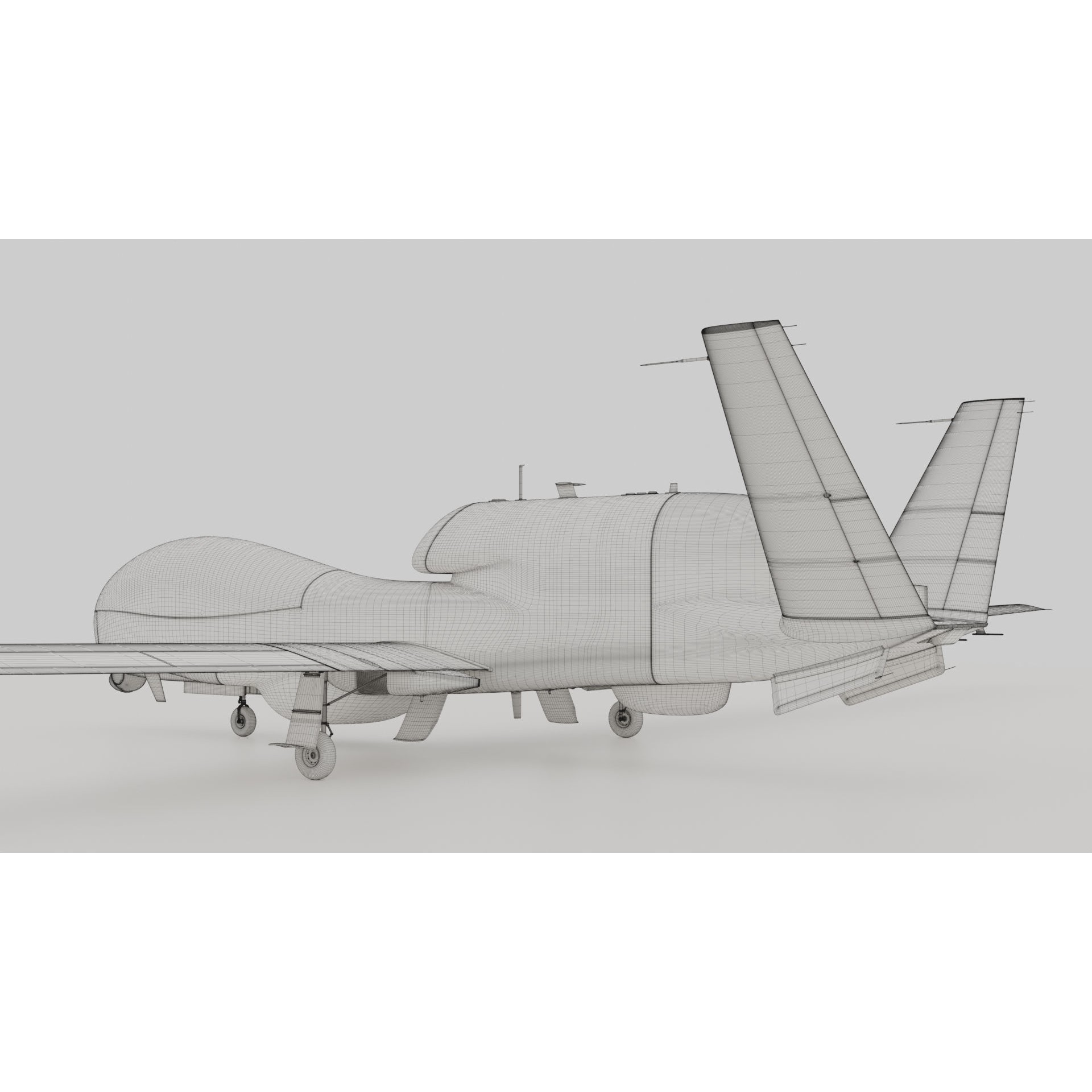 Northrop Grumman MQ-4C Triton - Game-Ready 3D Model - View 55