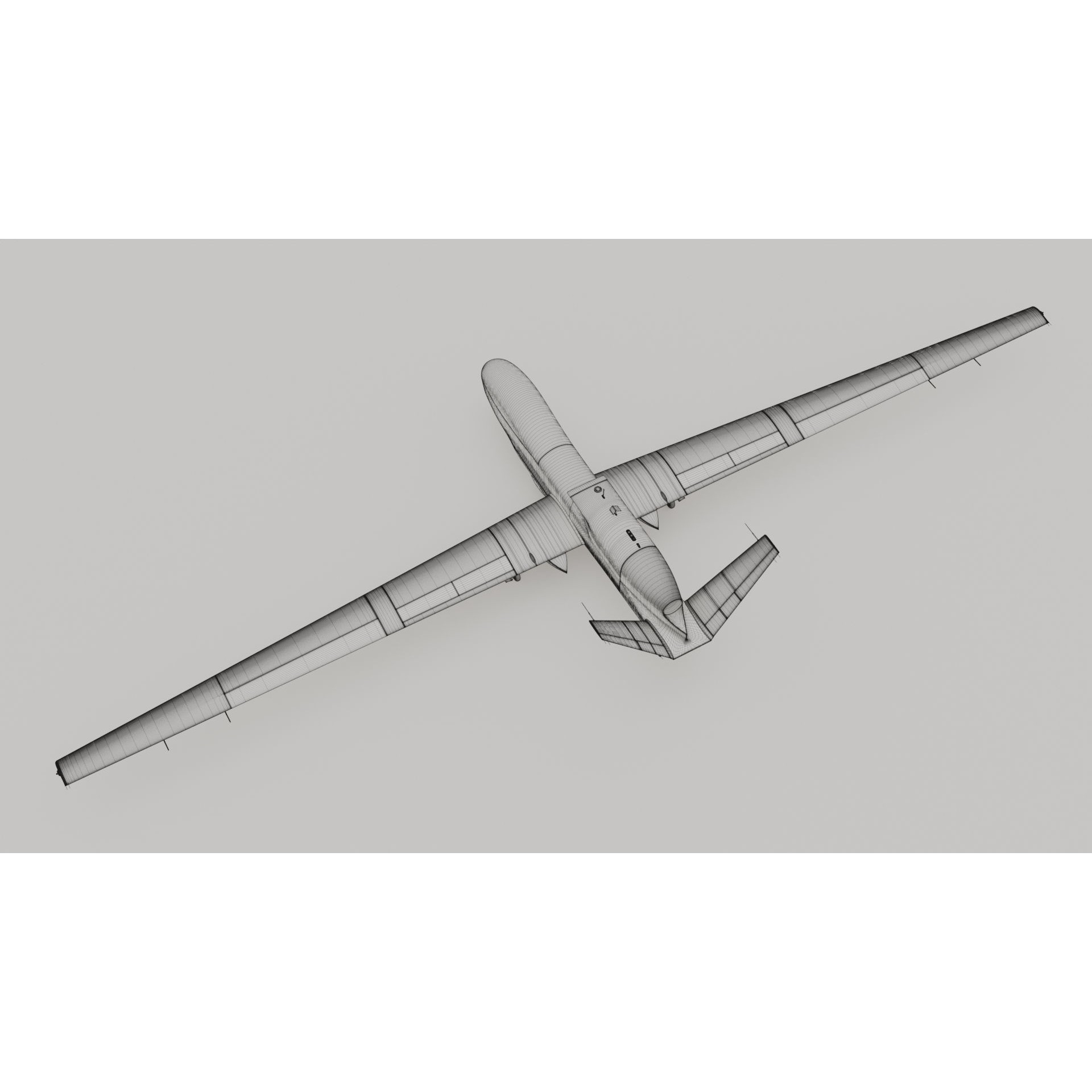 Northrop Grumman MQ-4C Triton - Game-Ready 3D Model - View 56