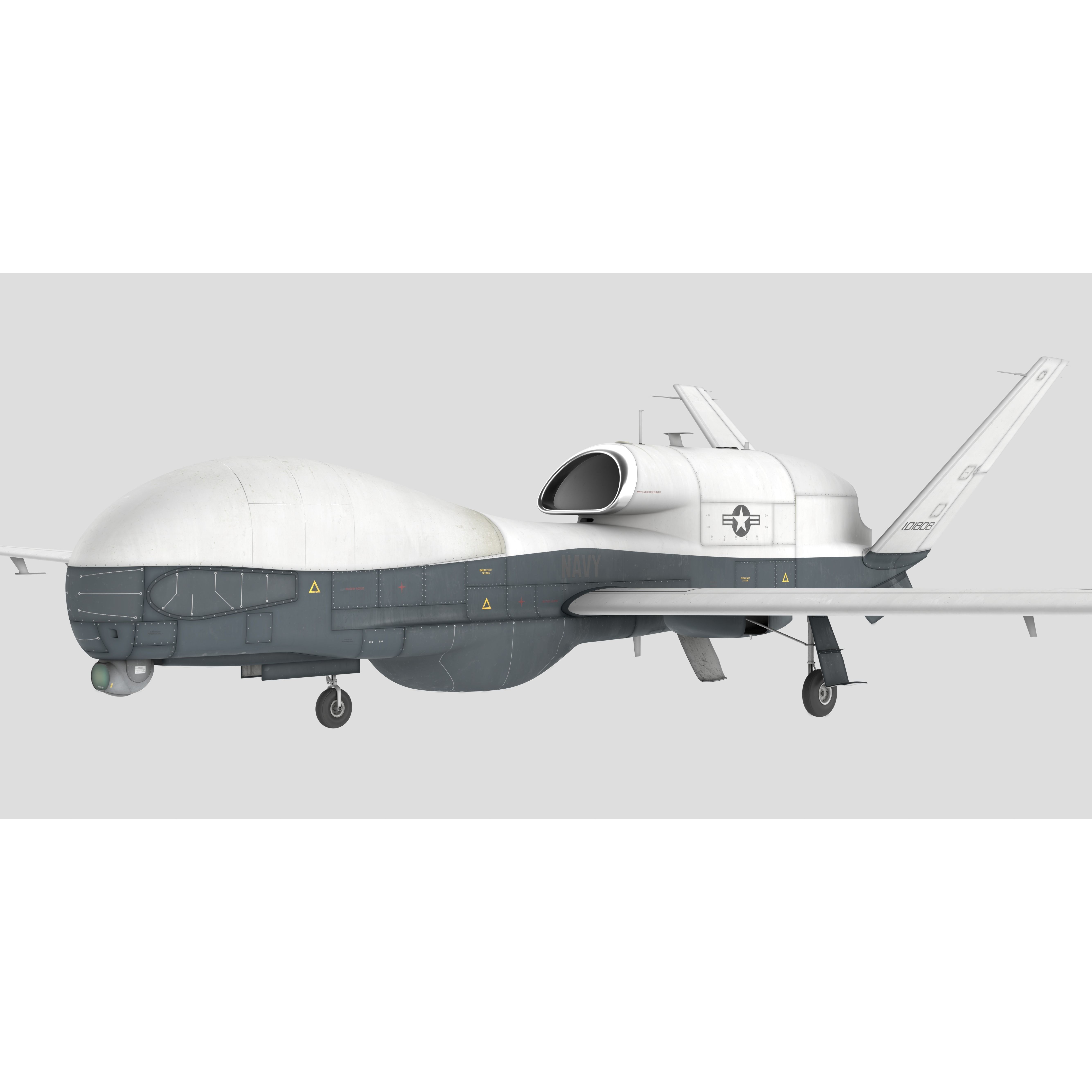 Northrop Grumman MQ-4C Triton - Game-Ready 3D Model - View 6