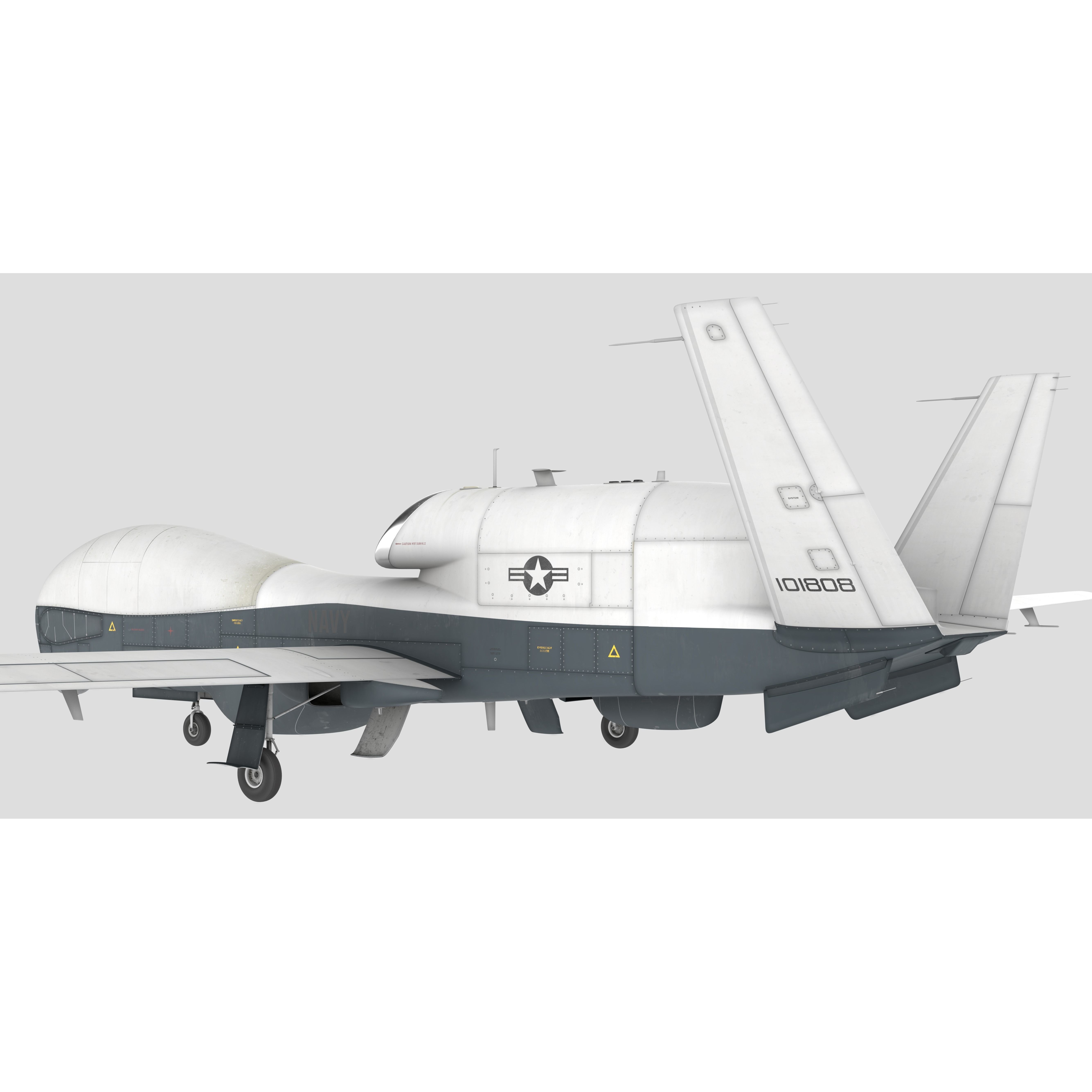 Northrop Grumman MQ-4C Triton - Game-Ready 3D Model - View 7