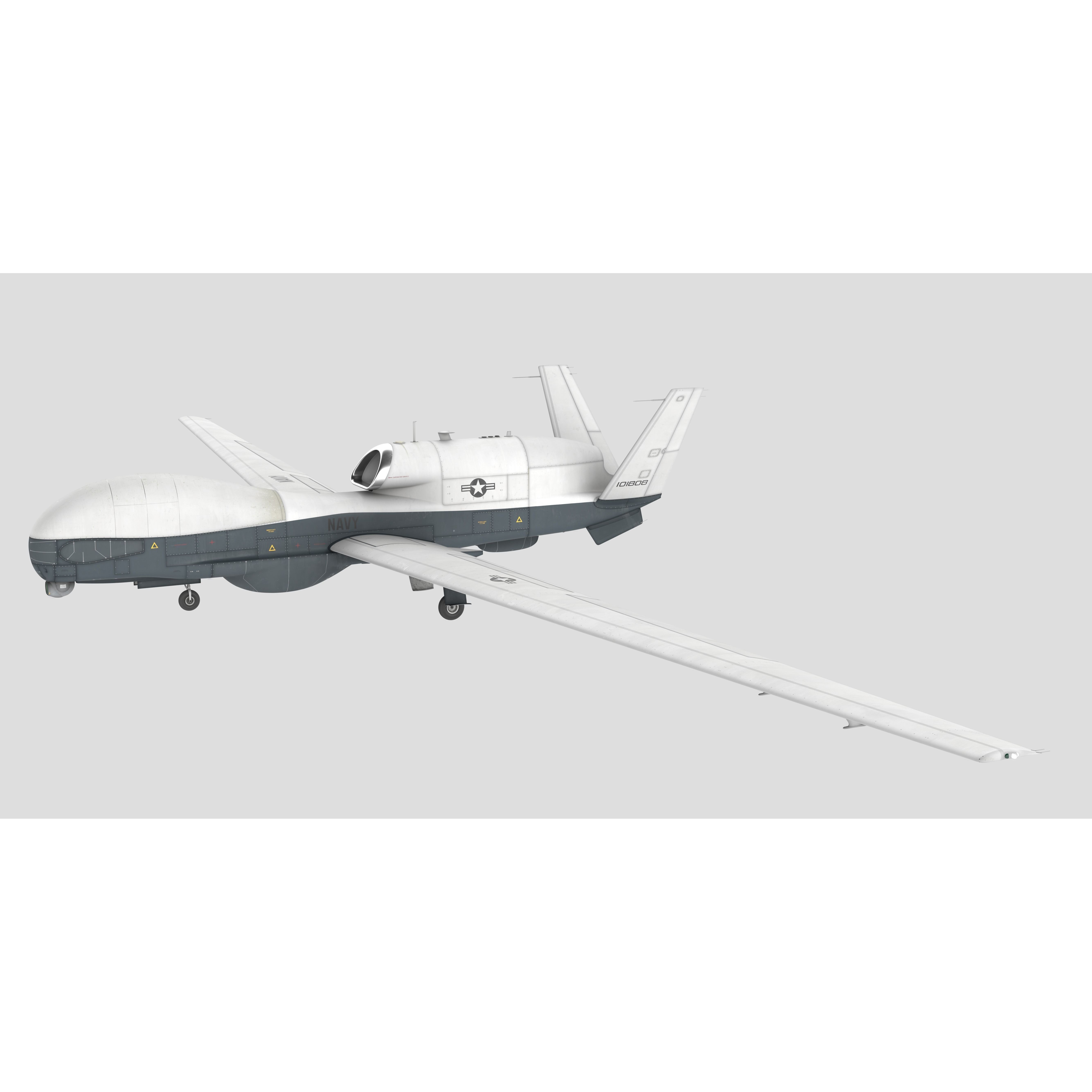 Northrop Grumman MQ-4C Triton - Game-Ready 3D Model - View 9