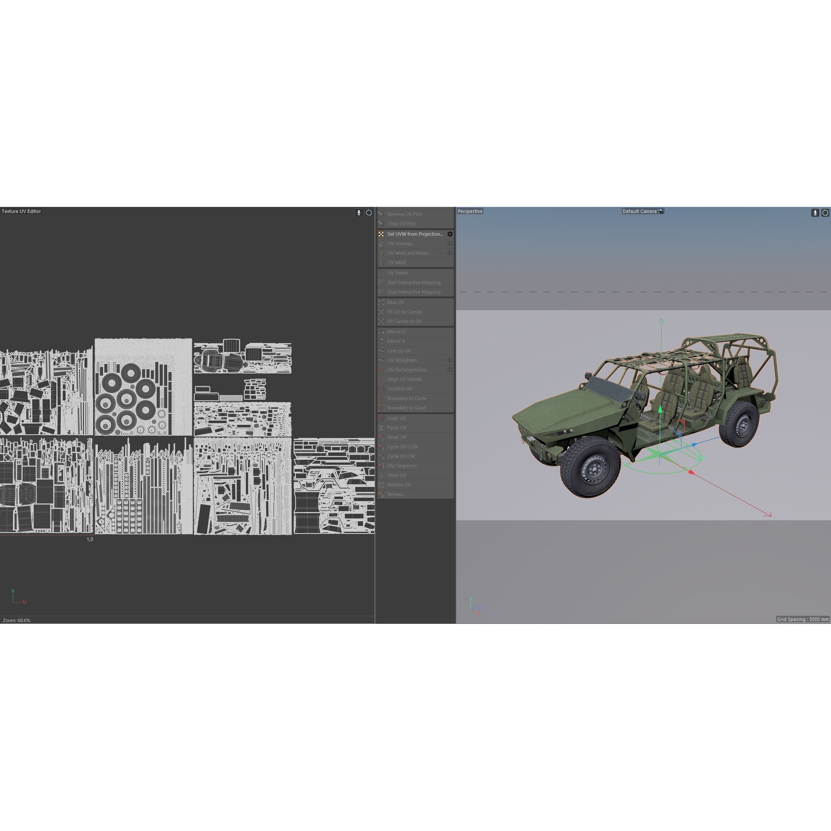 Chevy Colorado ZR2 Military ISV - Low-Poly Game-Ready 3D Model - View 10