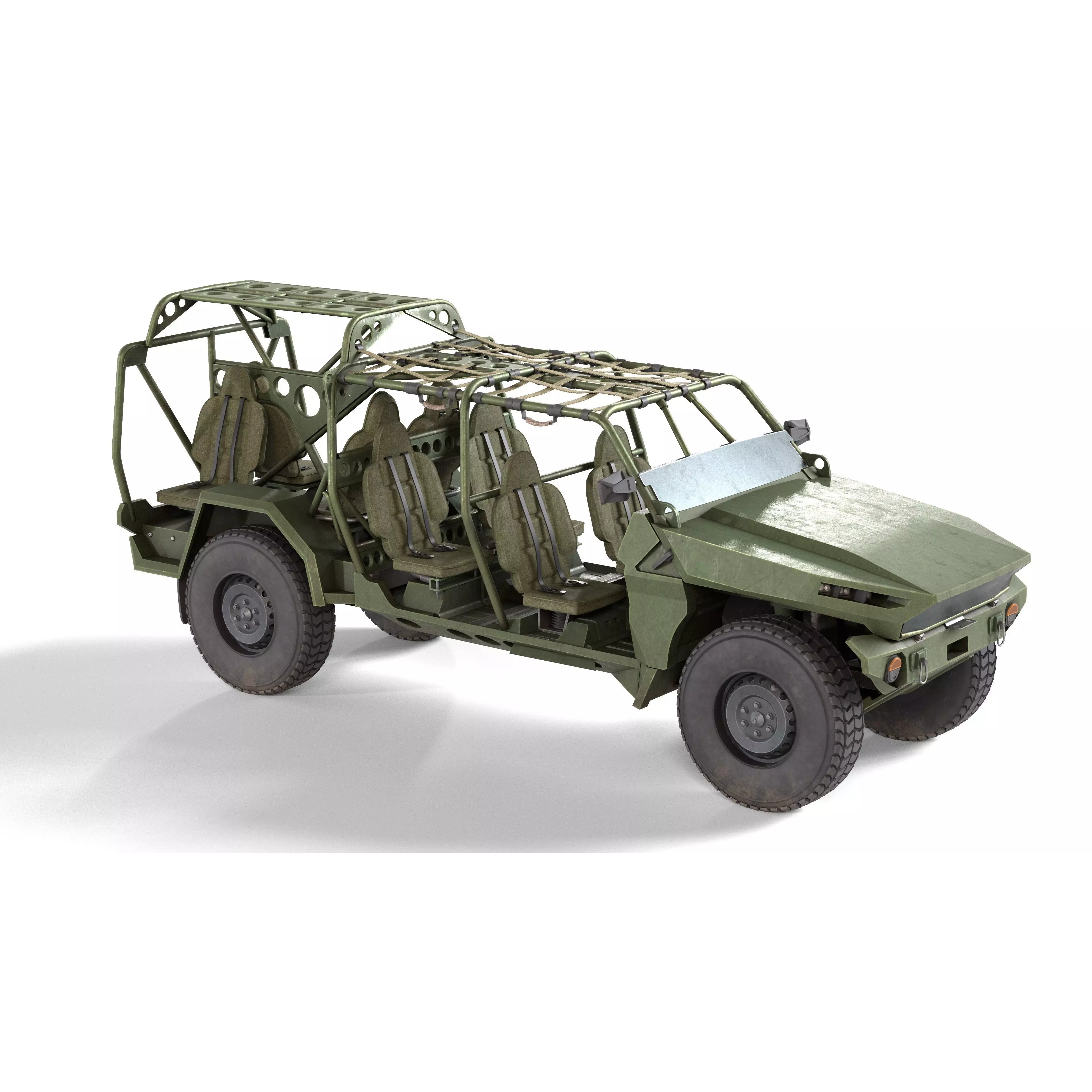 Chevy Colorado ZR2 Military ISV - Low-Poly Game-Ready 3D Model - View 2