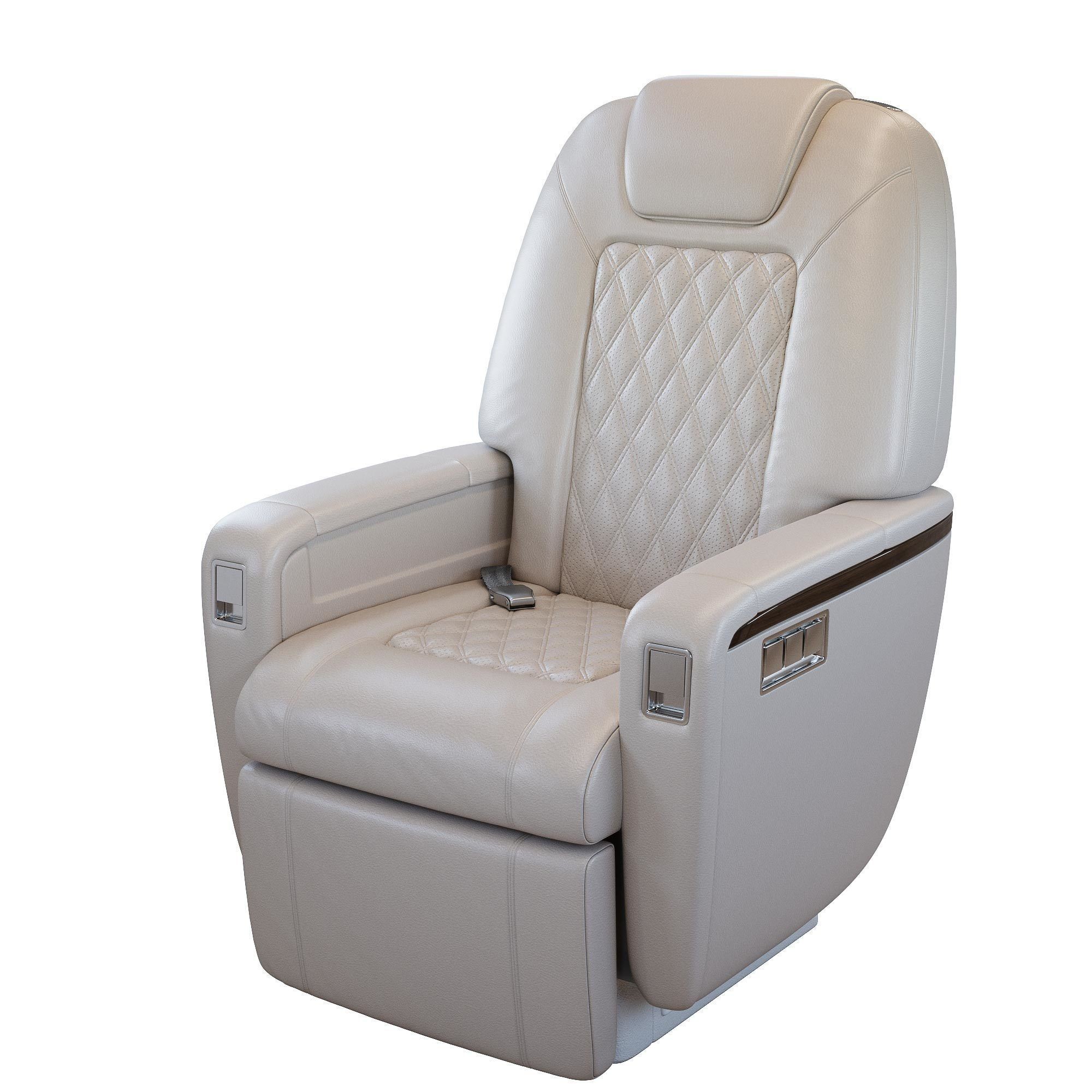 Business Jet Interior - Fully Textured 3D Model - View 10