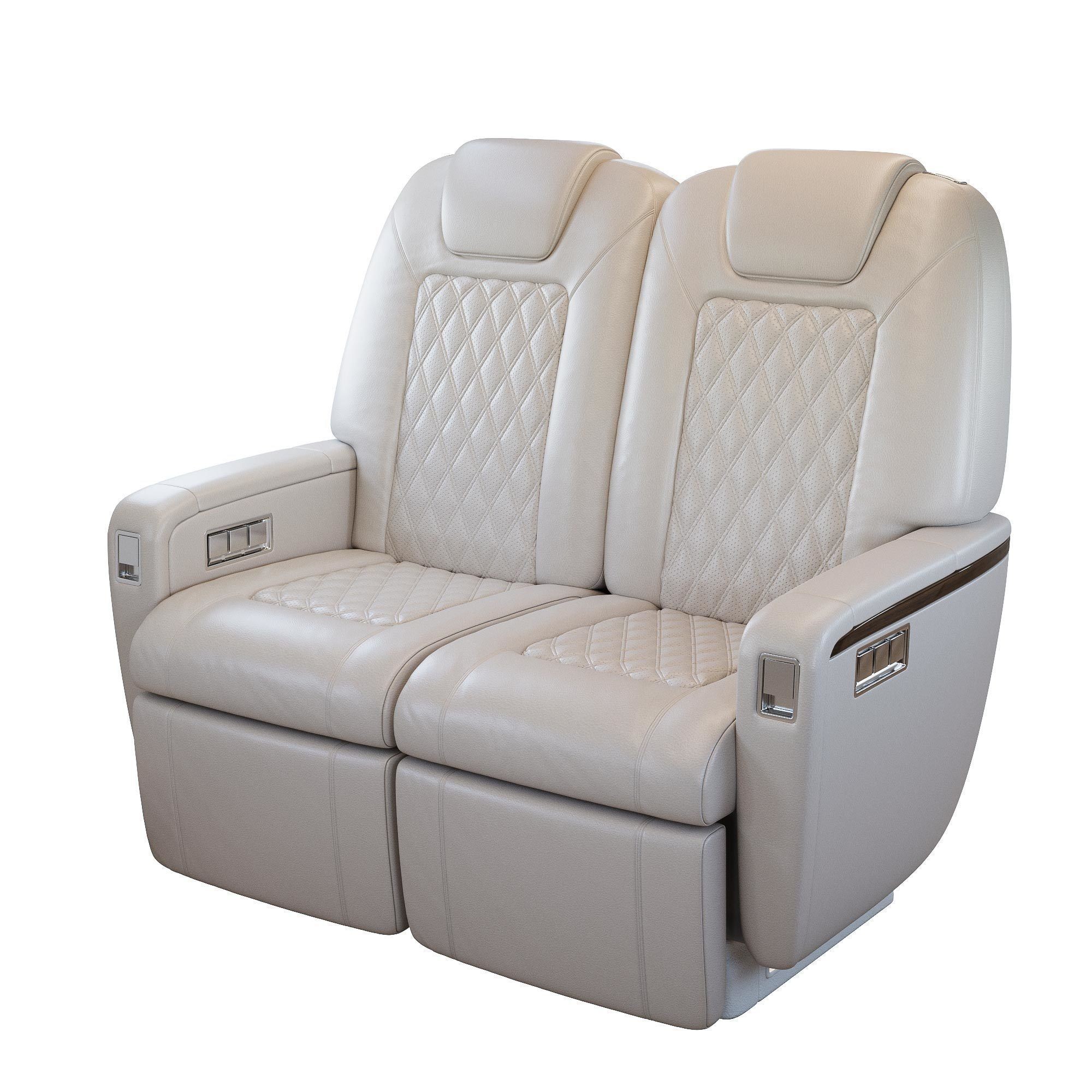 Business Jet Interior - Fully Textured 3D Model - View 11