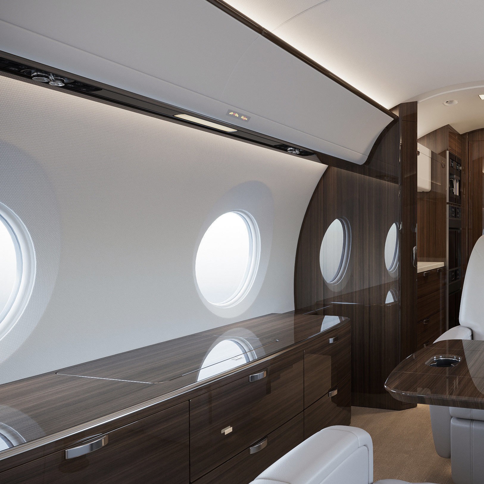 Business Jet Interior - Fully Textured 3D Model - View 8