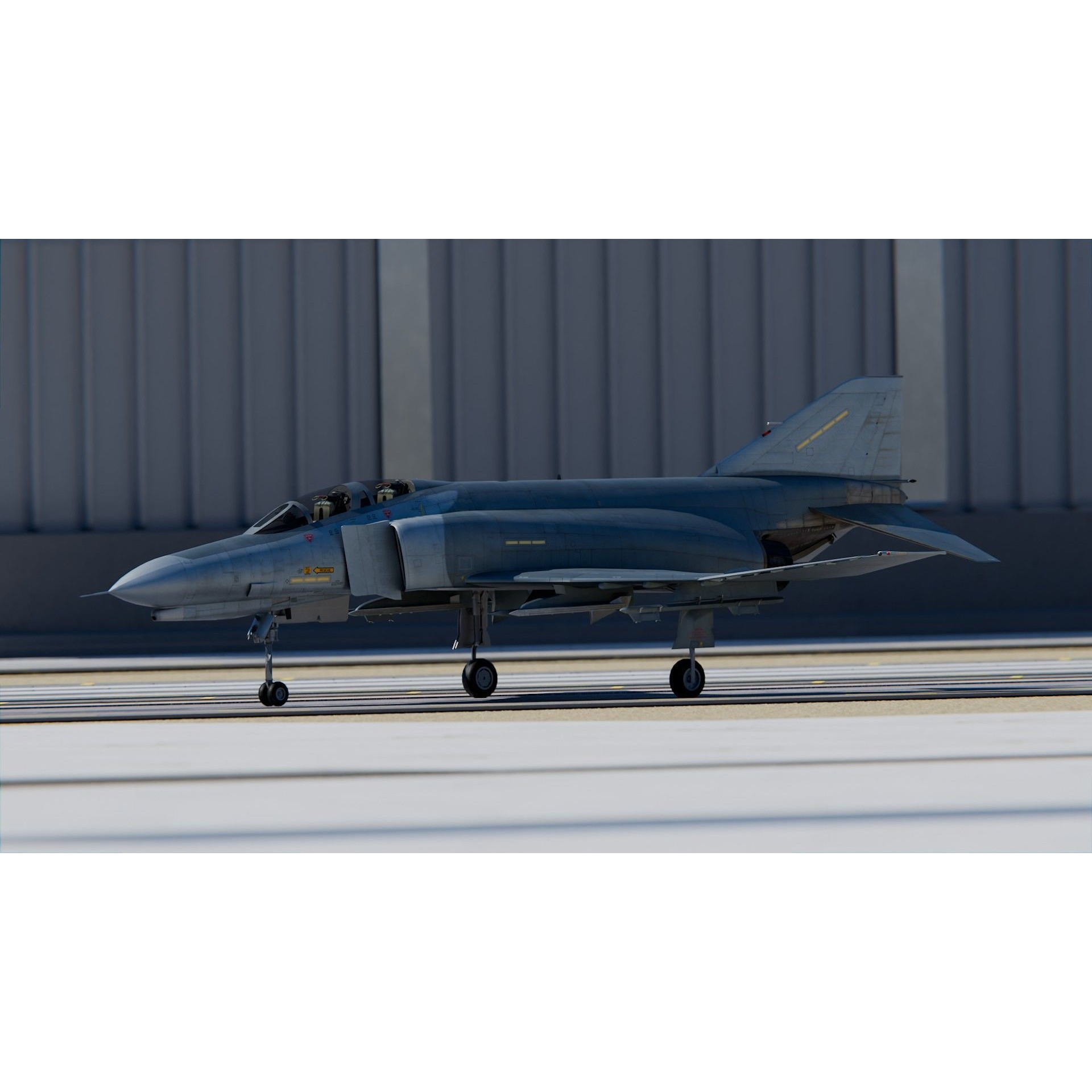 McDonnell Douglas F-4E Phantom II - Game-Ready 3D Model - View 3