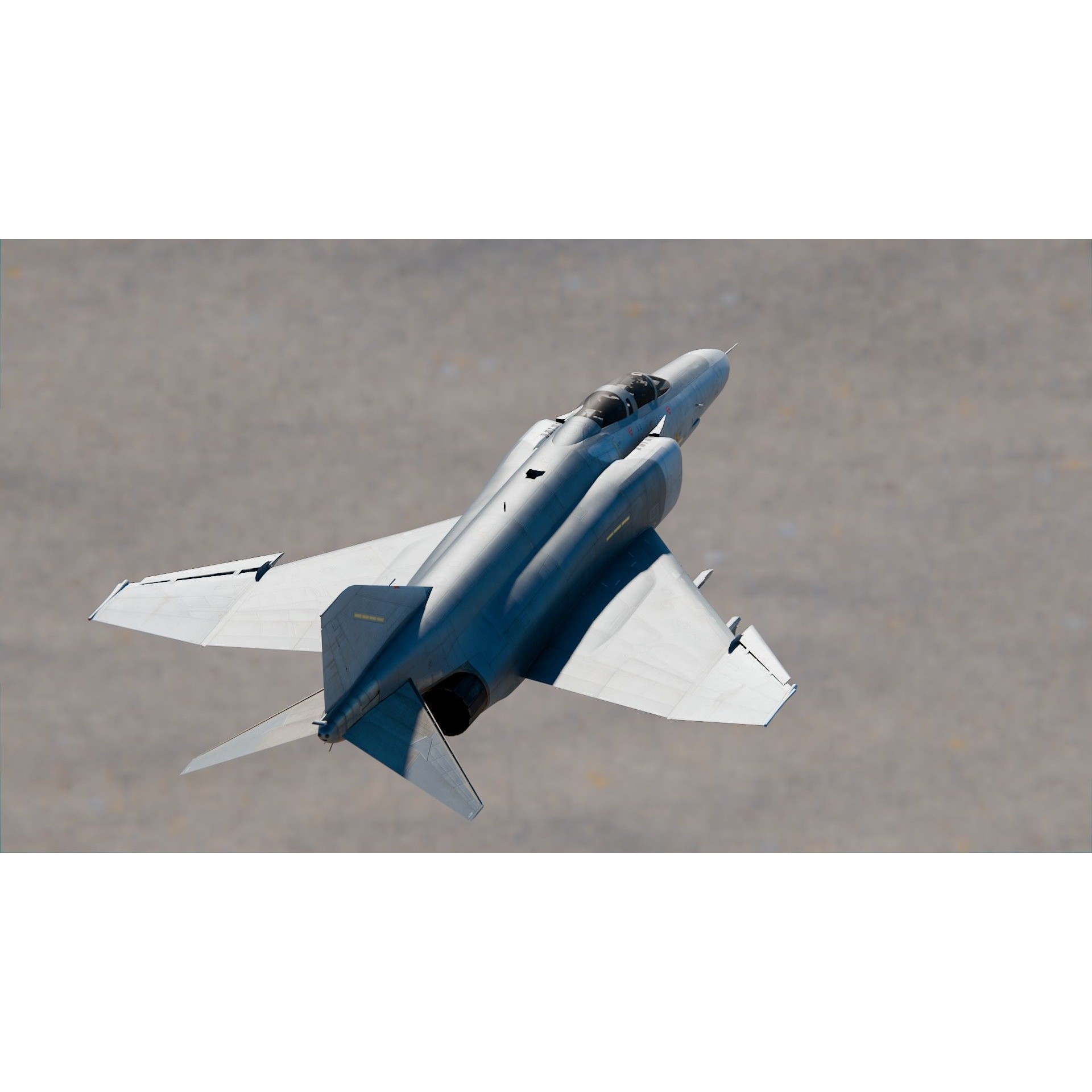 McDonnell Douglas F-4E Phantom II - Game-Ready 3D Model - View 8