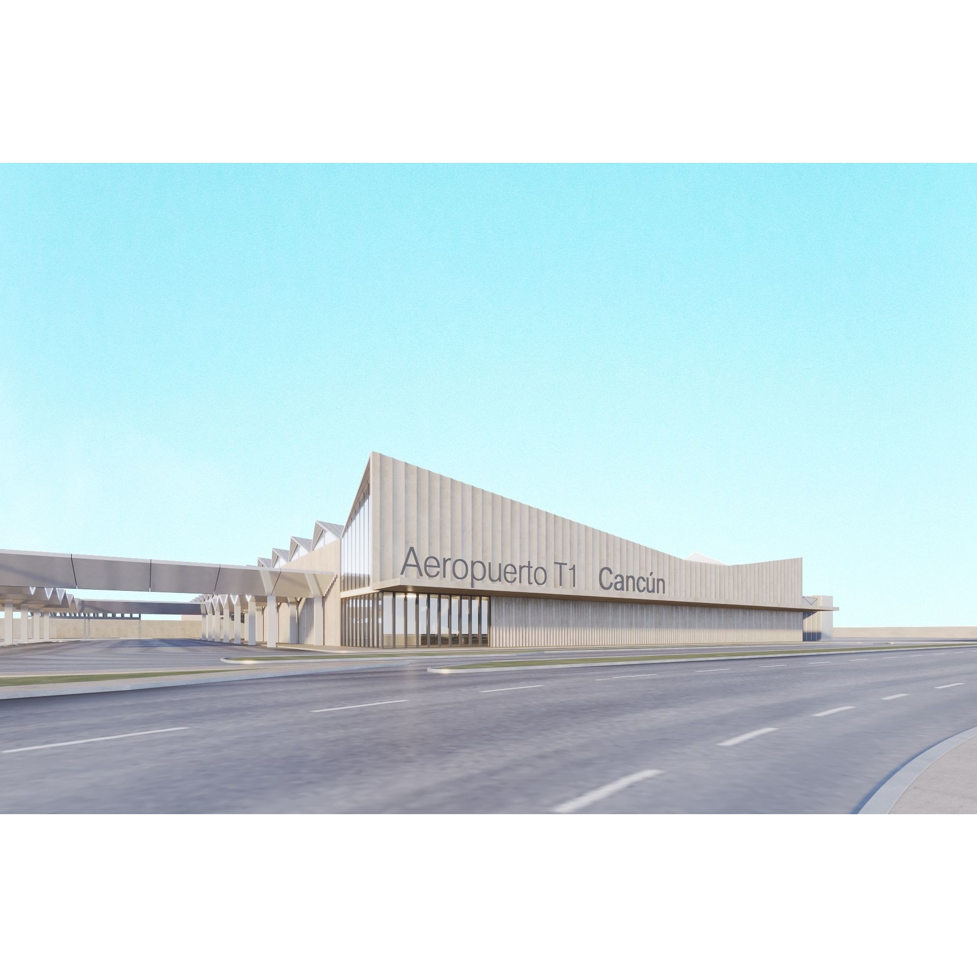 Modern Airport Building - PBR Textured 3D Model - View 17