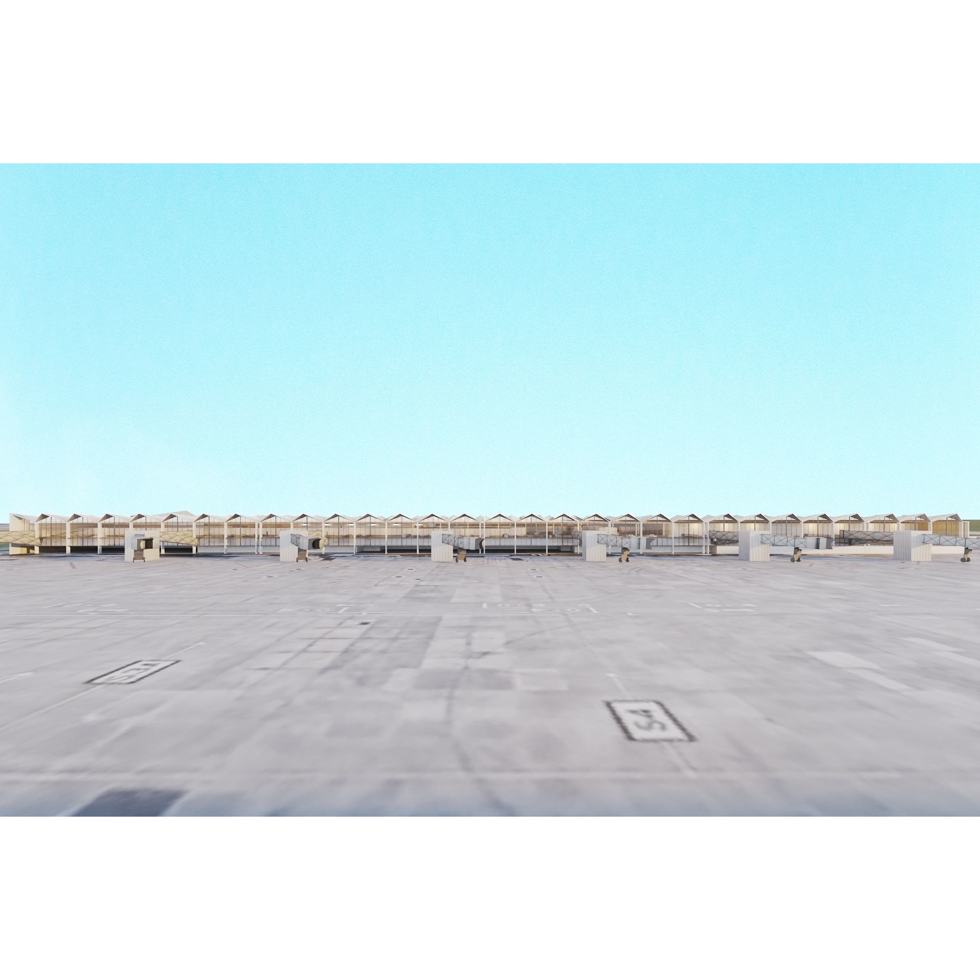Modern Airport Building - PBR Textured 3D Model - View 19