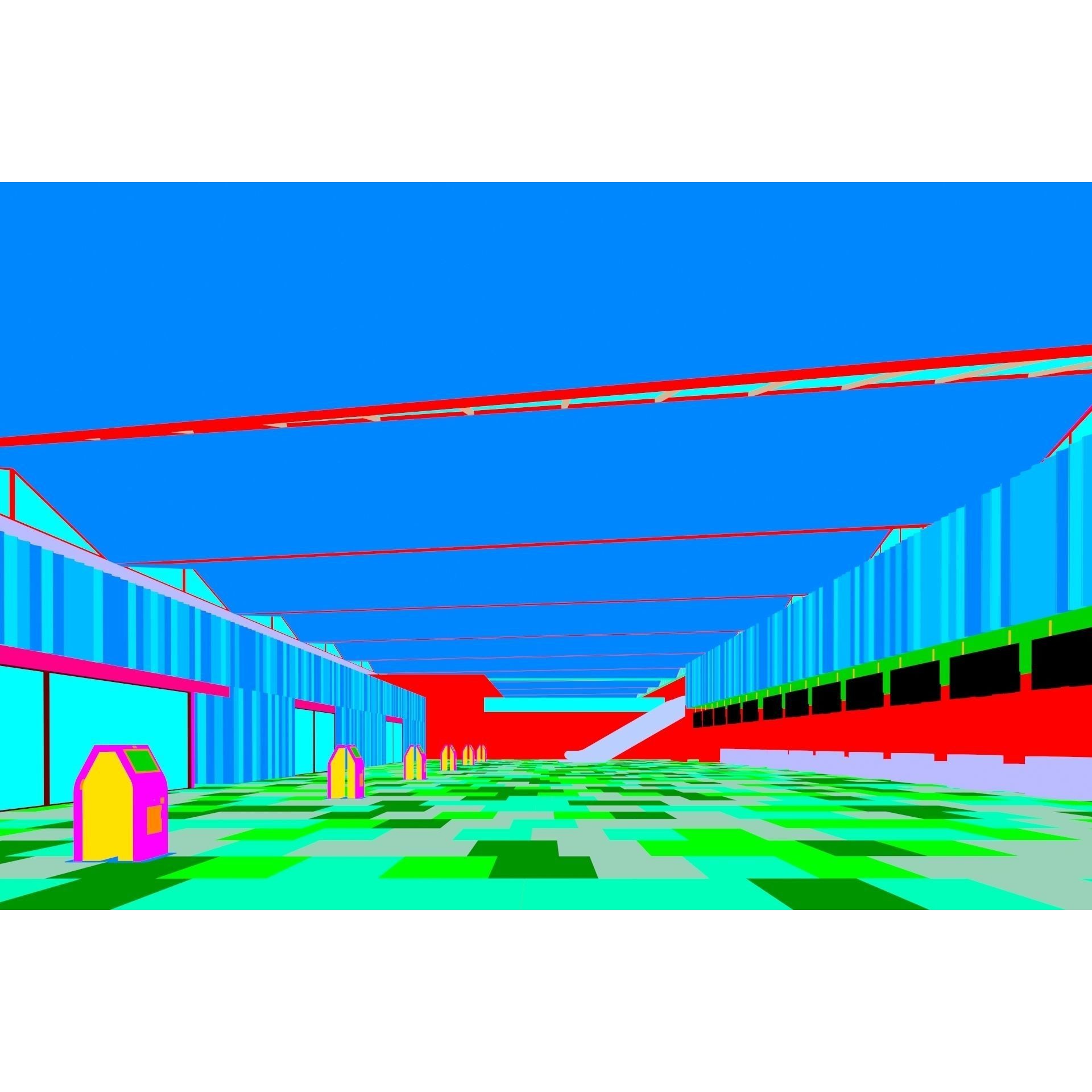 Modern Airport Building - PBR Textured 3D Model - View 26