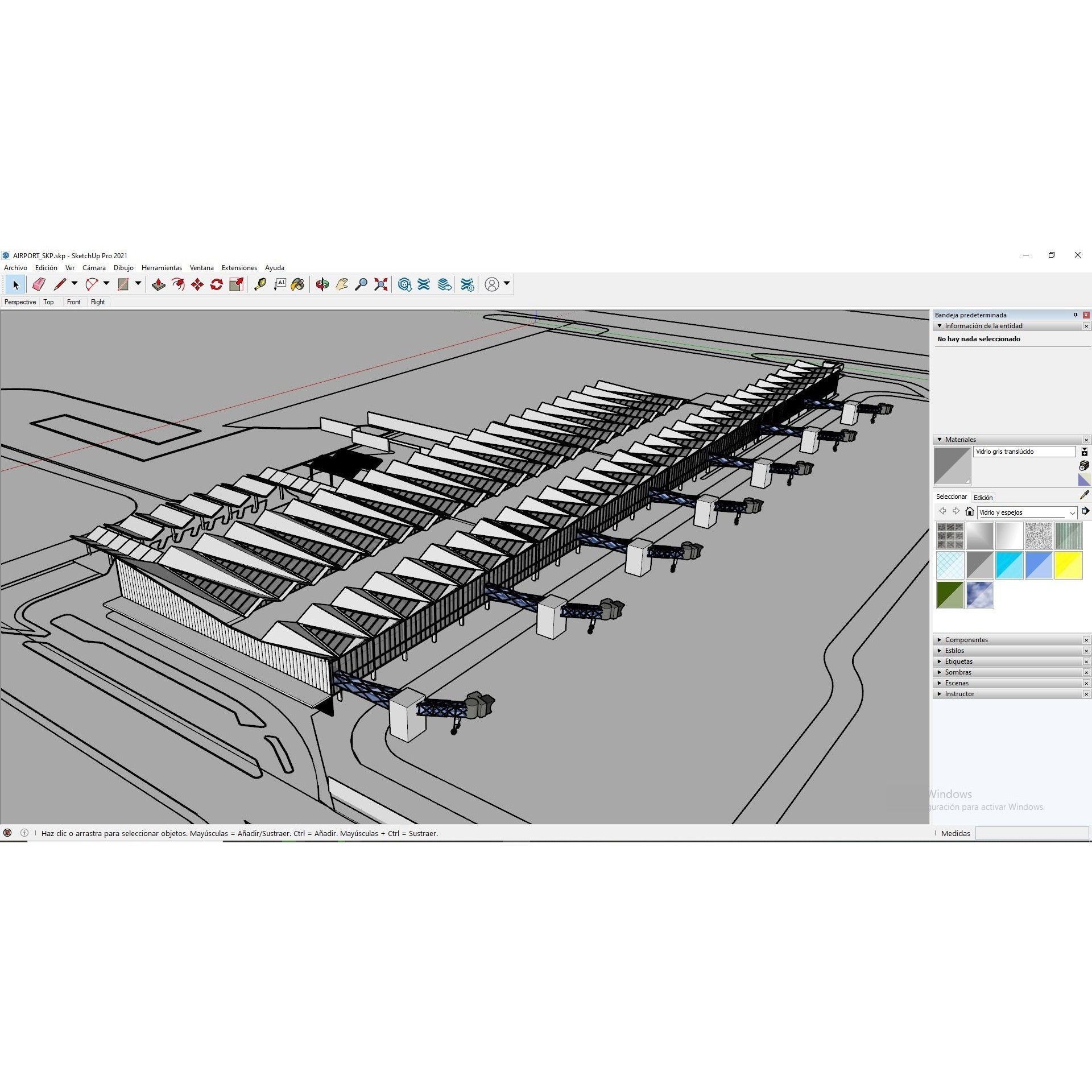 Modern Airport Building - PBR Textured 3D Model - View 27