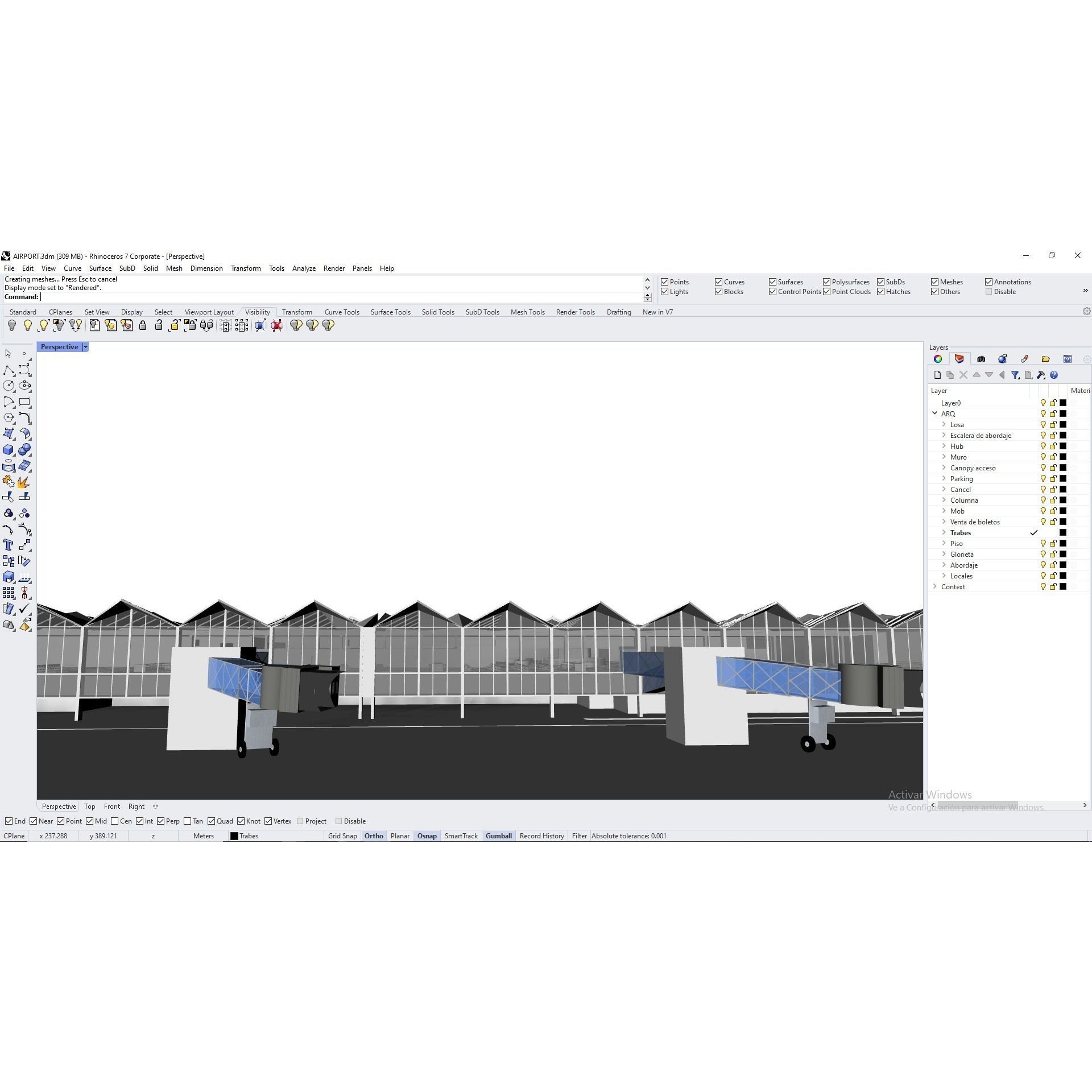 Modern Airport Building - PBR Textured 3D Model - View 29