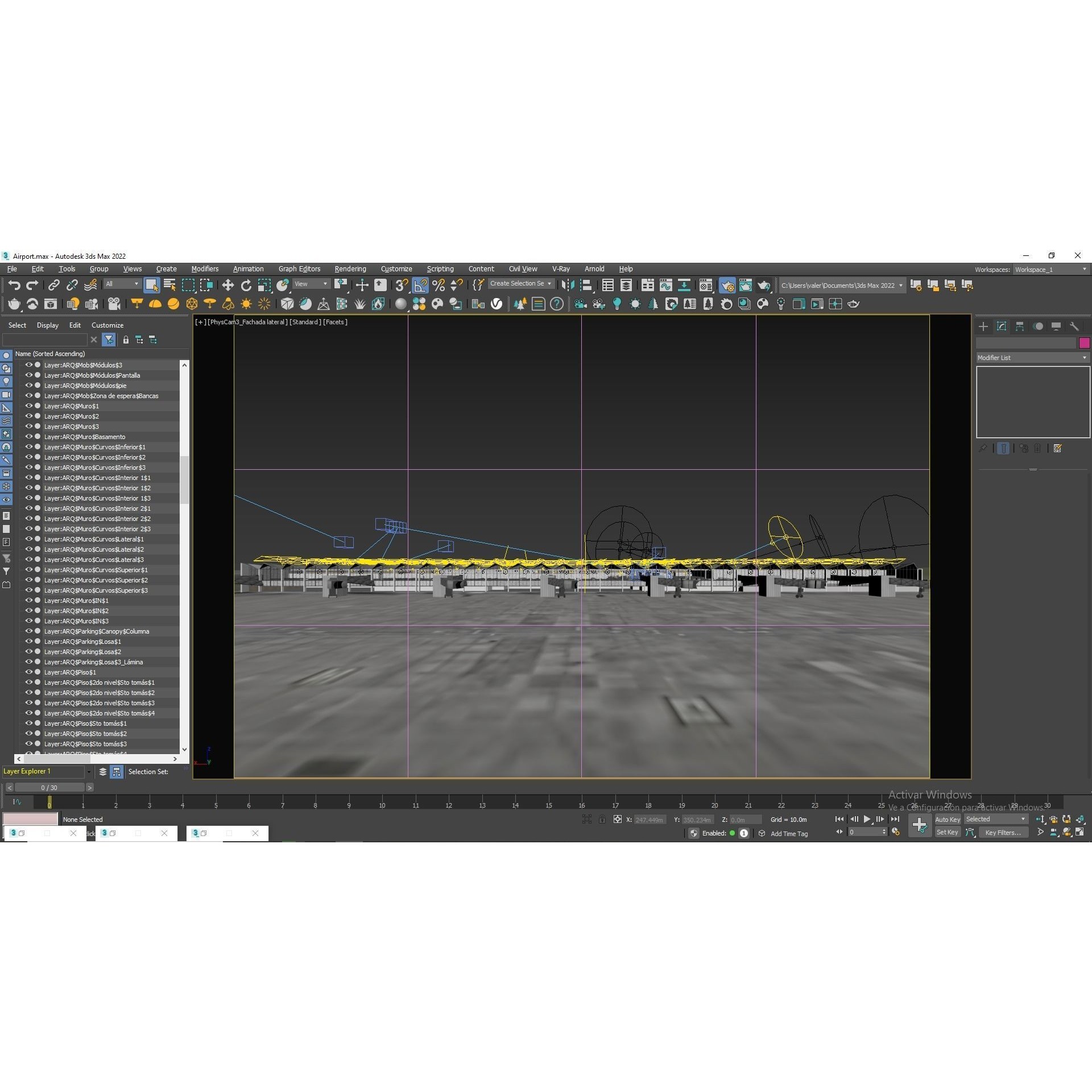 Modern Airport Building - PBR Textured 3D Model - View 32