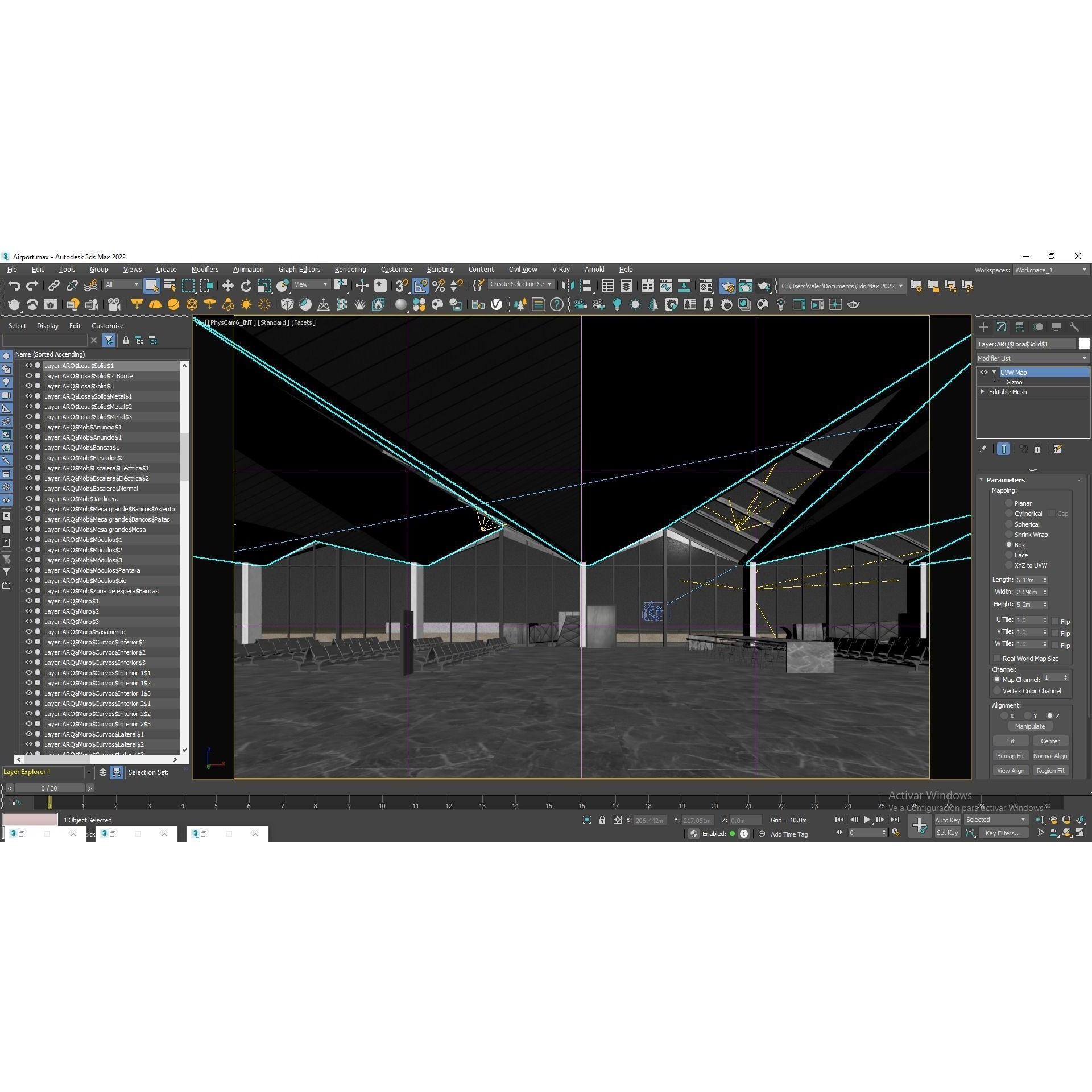 Modern Airport Building - PBR Textured 3D Model - View 35