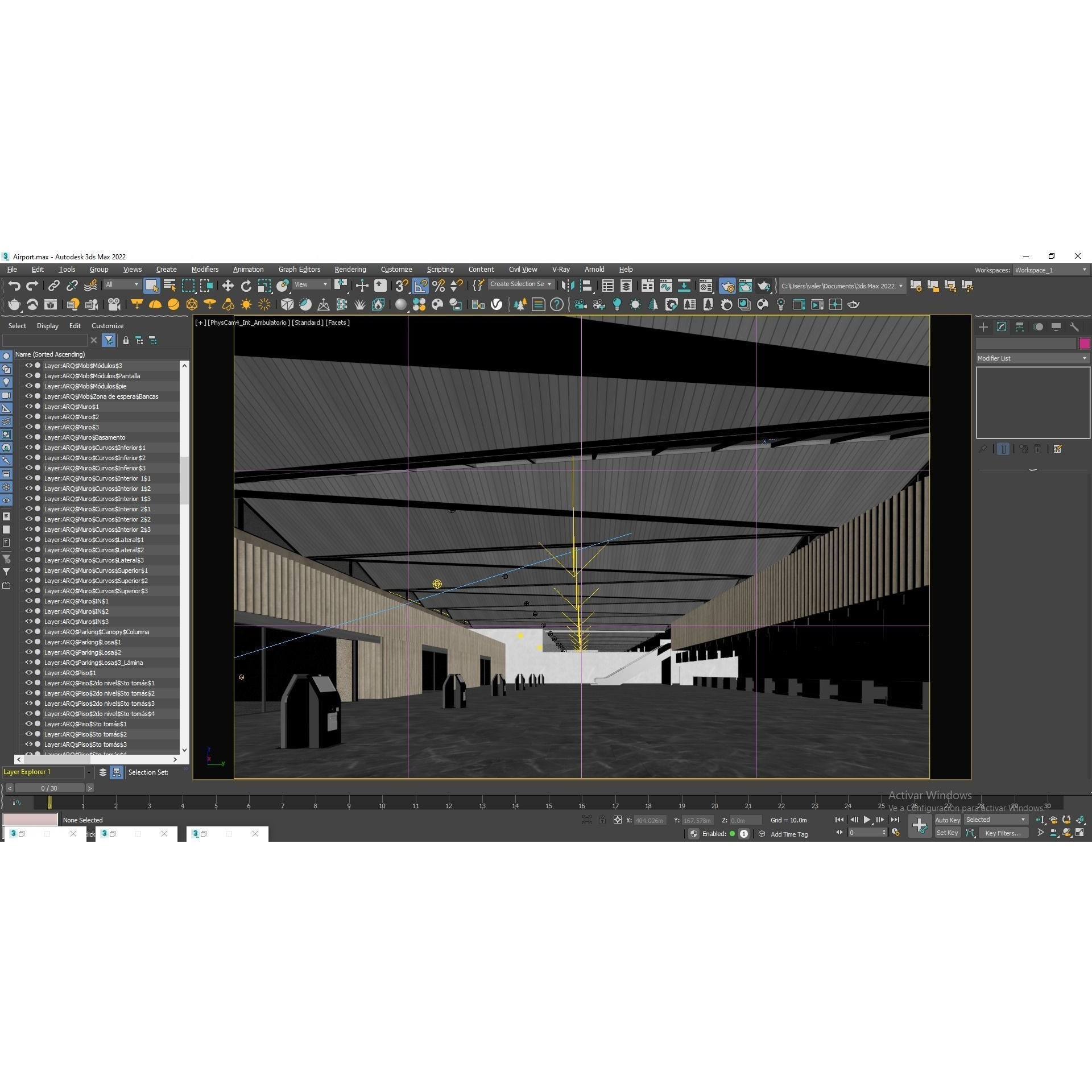 Modern Airport Building - PBR Textured 3D Model - View 38