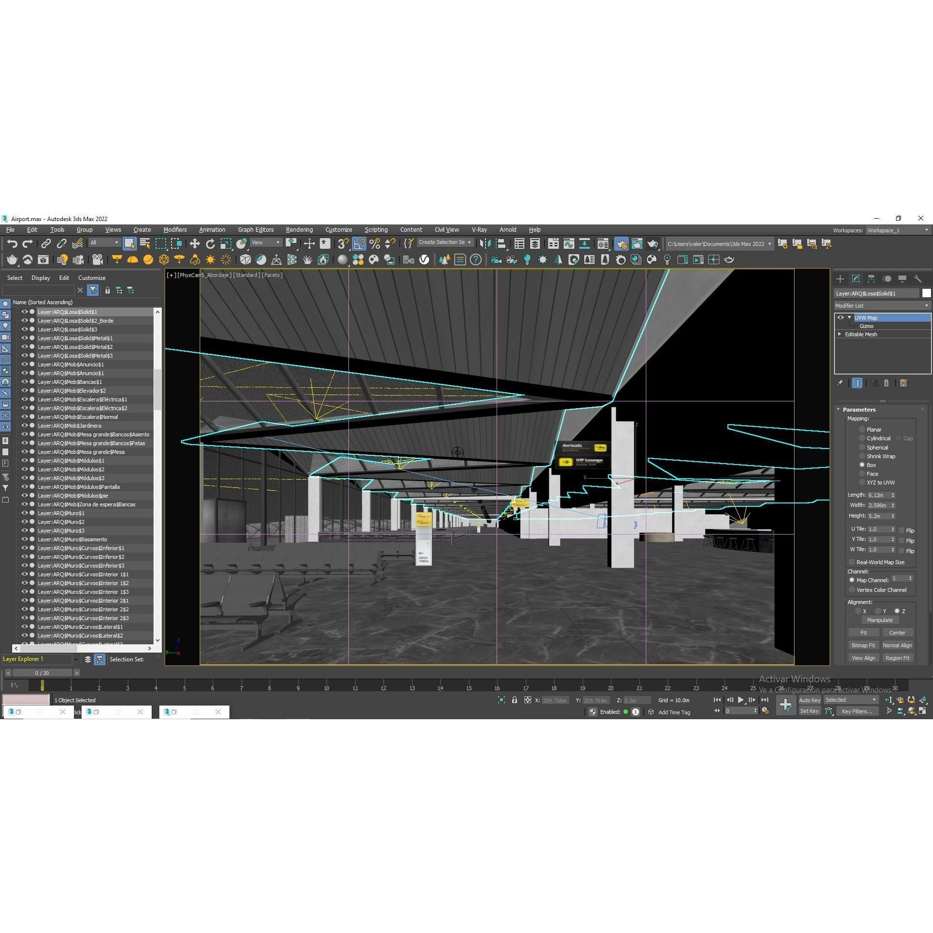Modern Airport Building - PBR Textured 3D Model - View 46