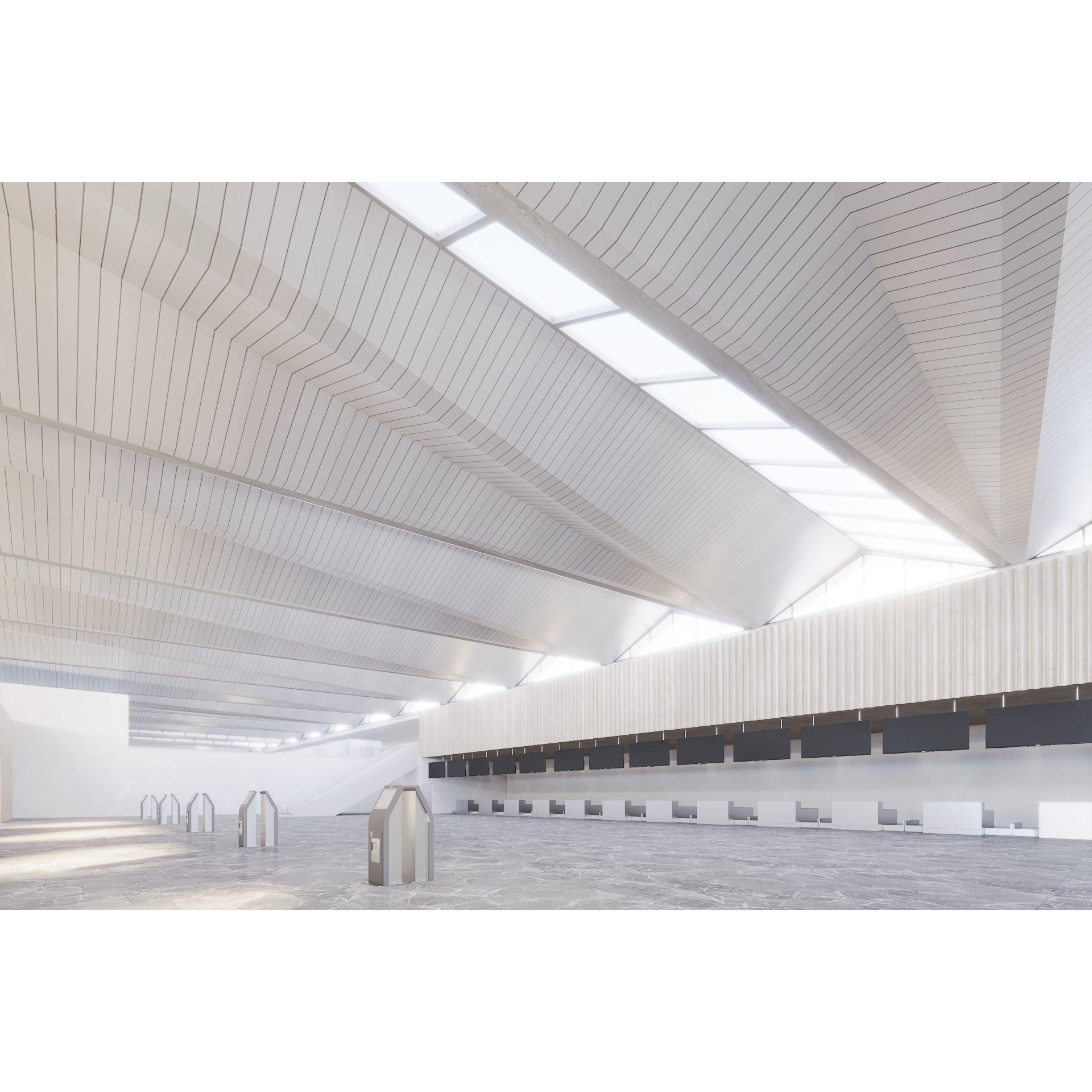 Modern Airport Building - PBR Textured 3D Model - View 6