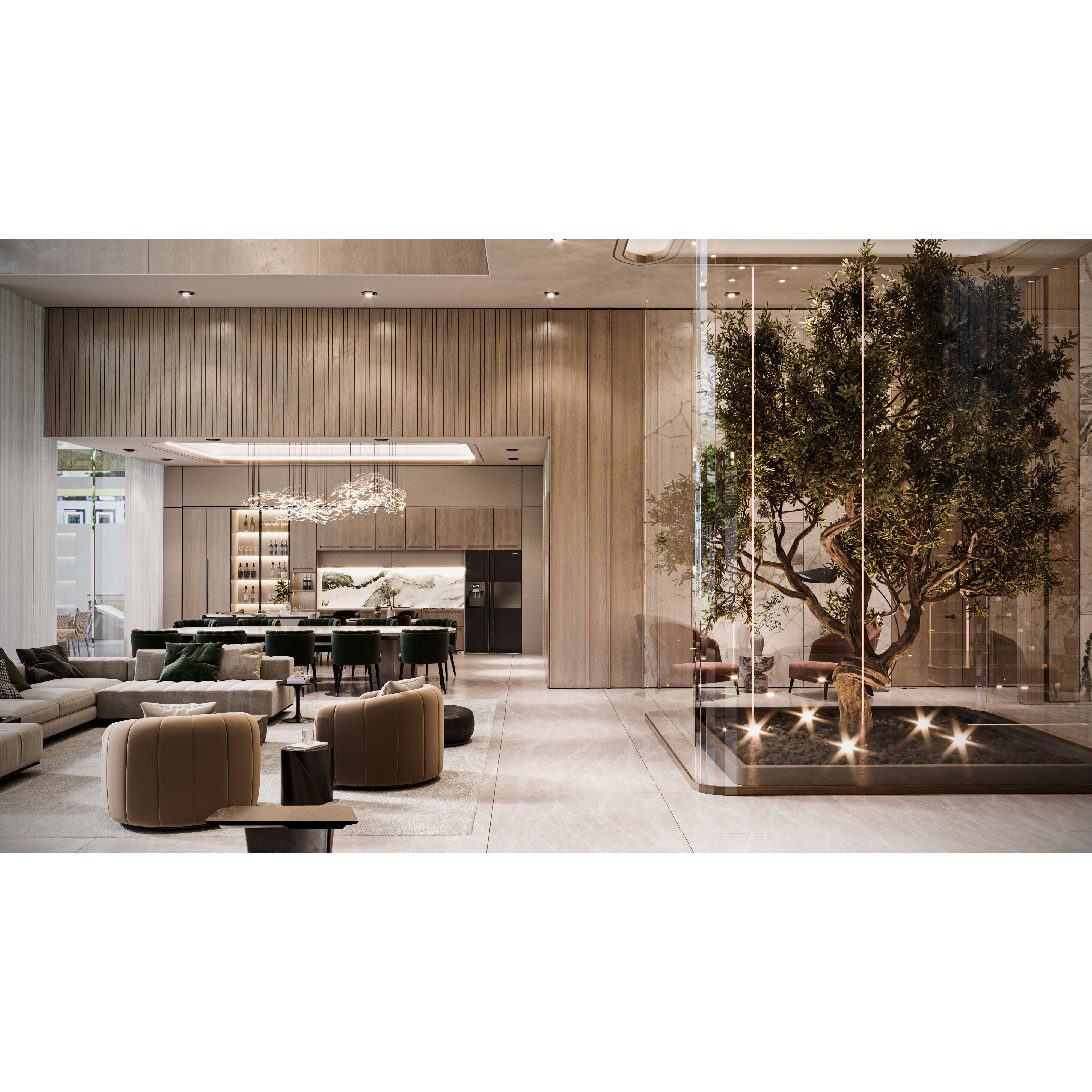 Modern Luxury Villa - High-End Interior 3D Model - View 5