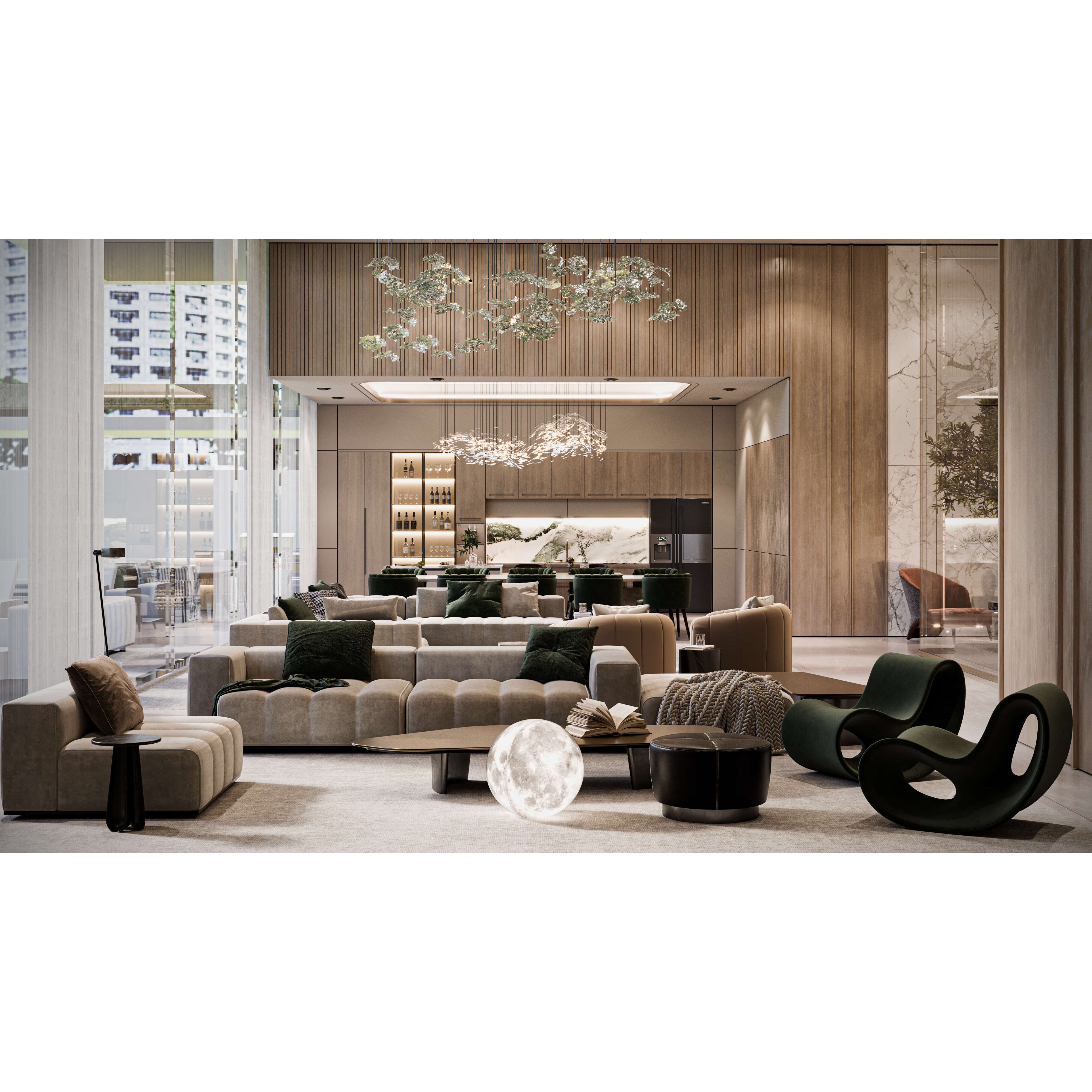 Modern Luxury Villa - High-End Interior 3D Model - View 6