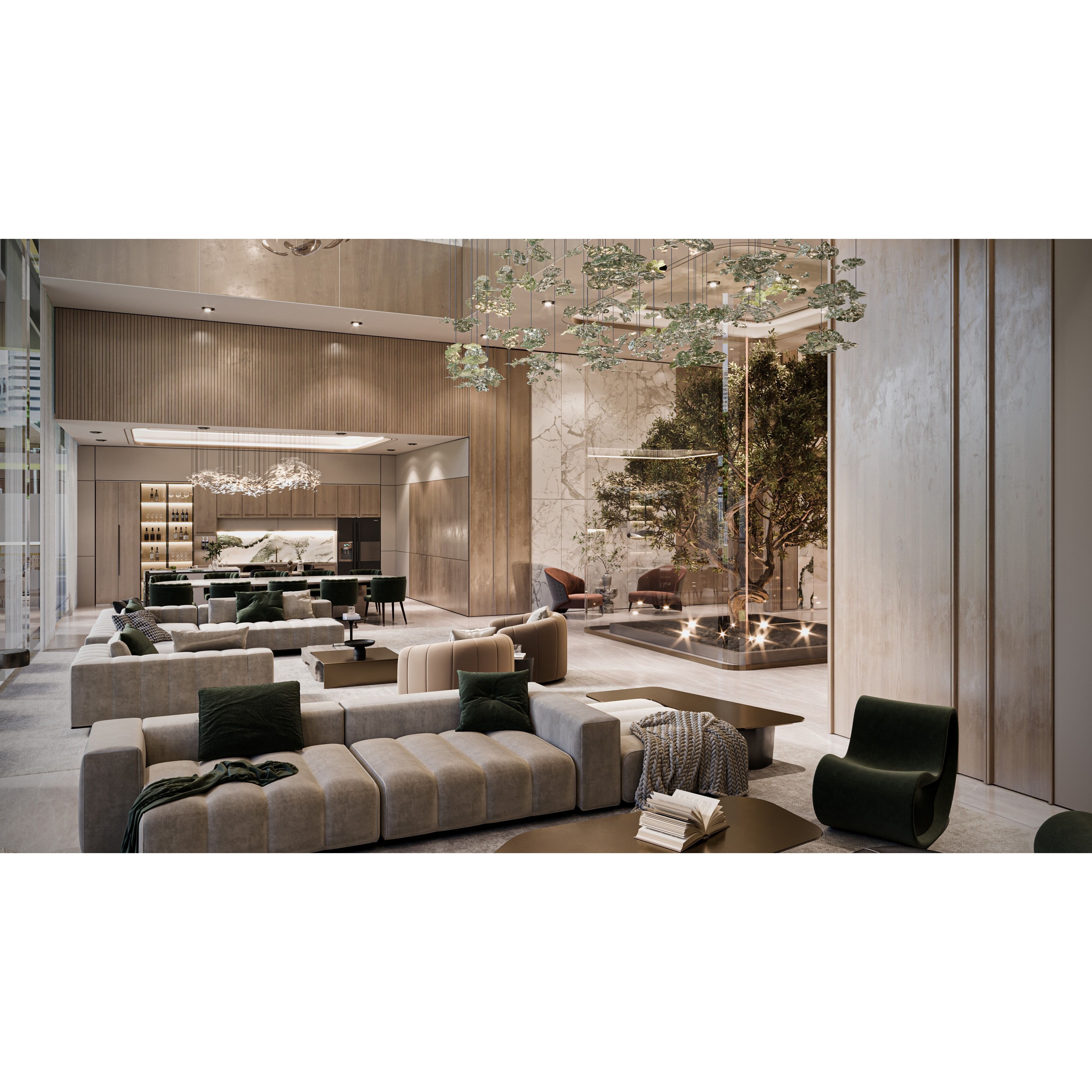 Modern Luxury Villa - High-End Interior 3D Model - View 7