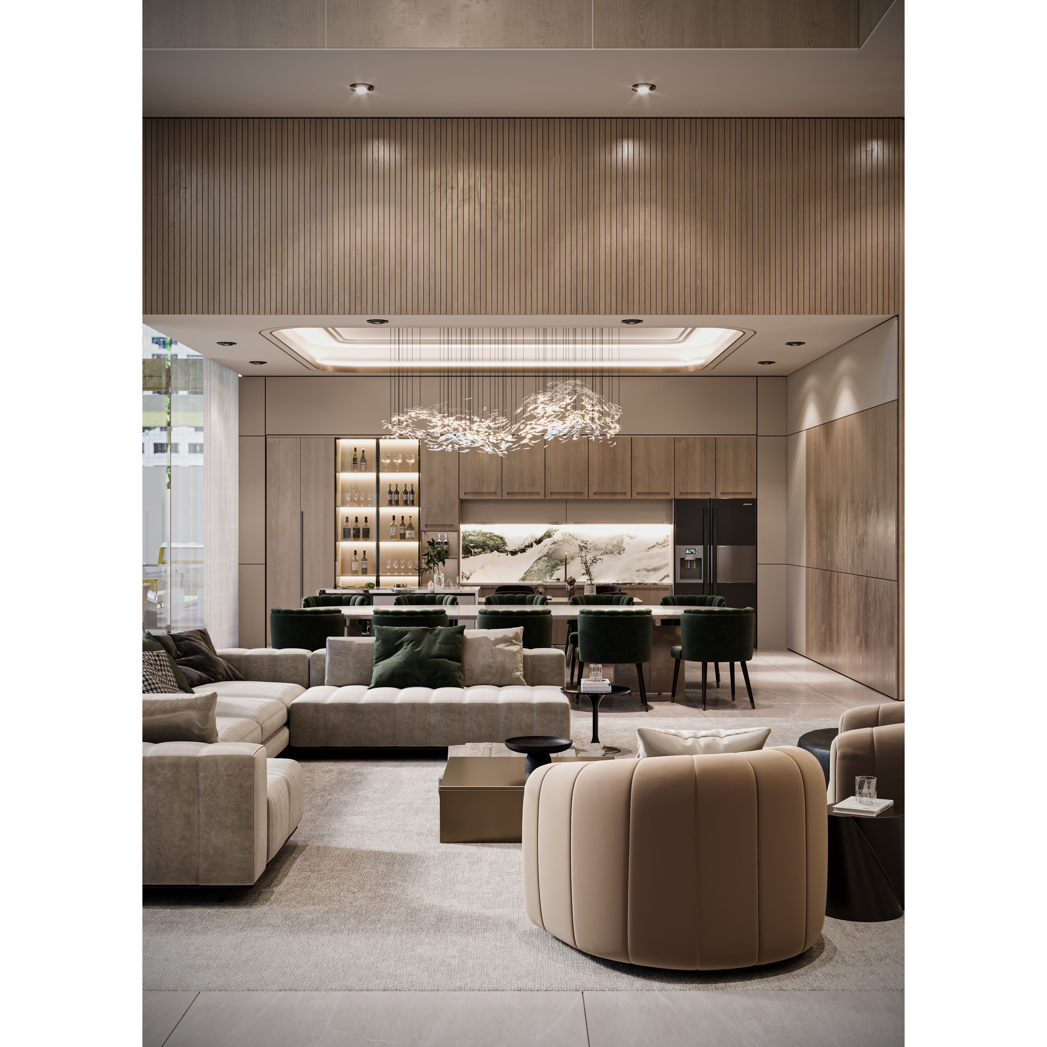 Modern Luxury Villa - High-End Interior 3D Model - View 9