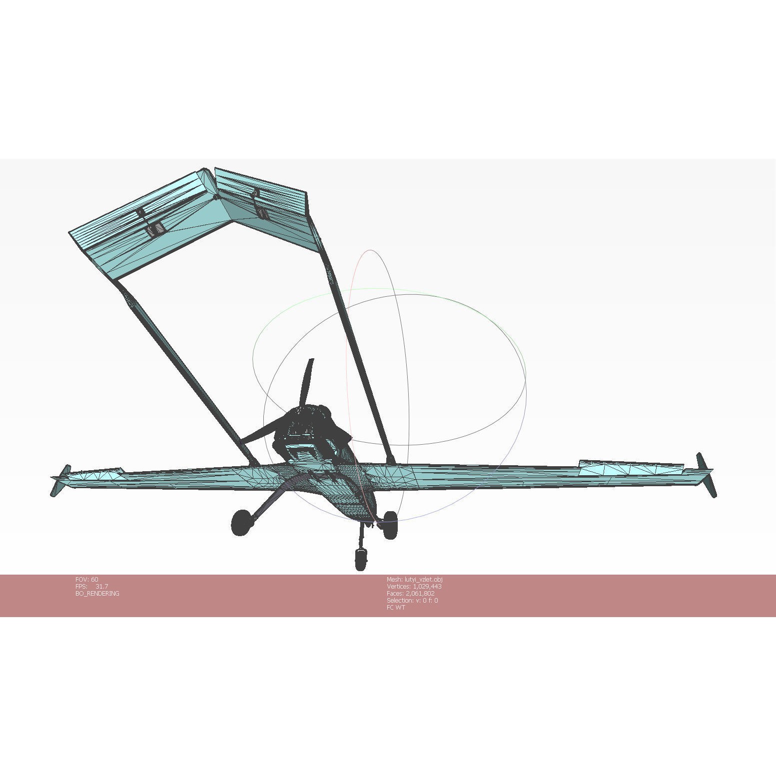 Ukrainian UAV AN196 LUTYI - Game-Ready 3D Model