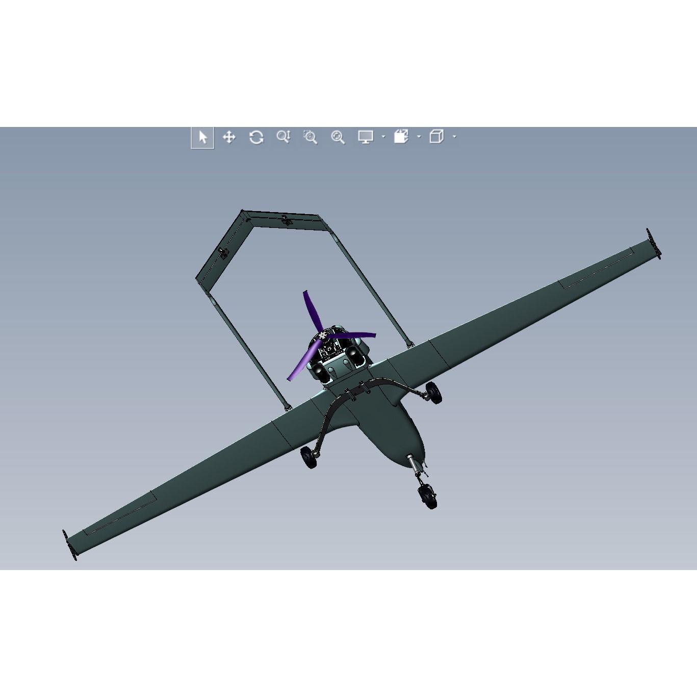 Ukrainian UAV AN196 LUTYI - Game-Ready 3D Model - View 12