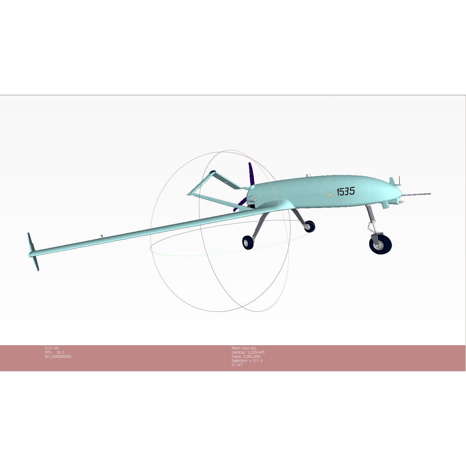 Ukrainian UAV AN196 LUTYI - Game-Ready 3D Model - View 18