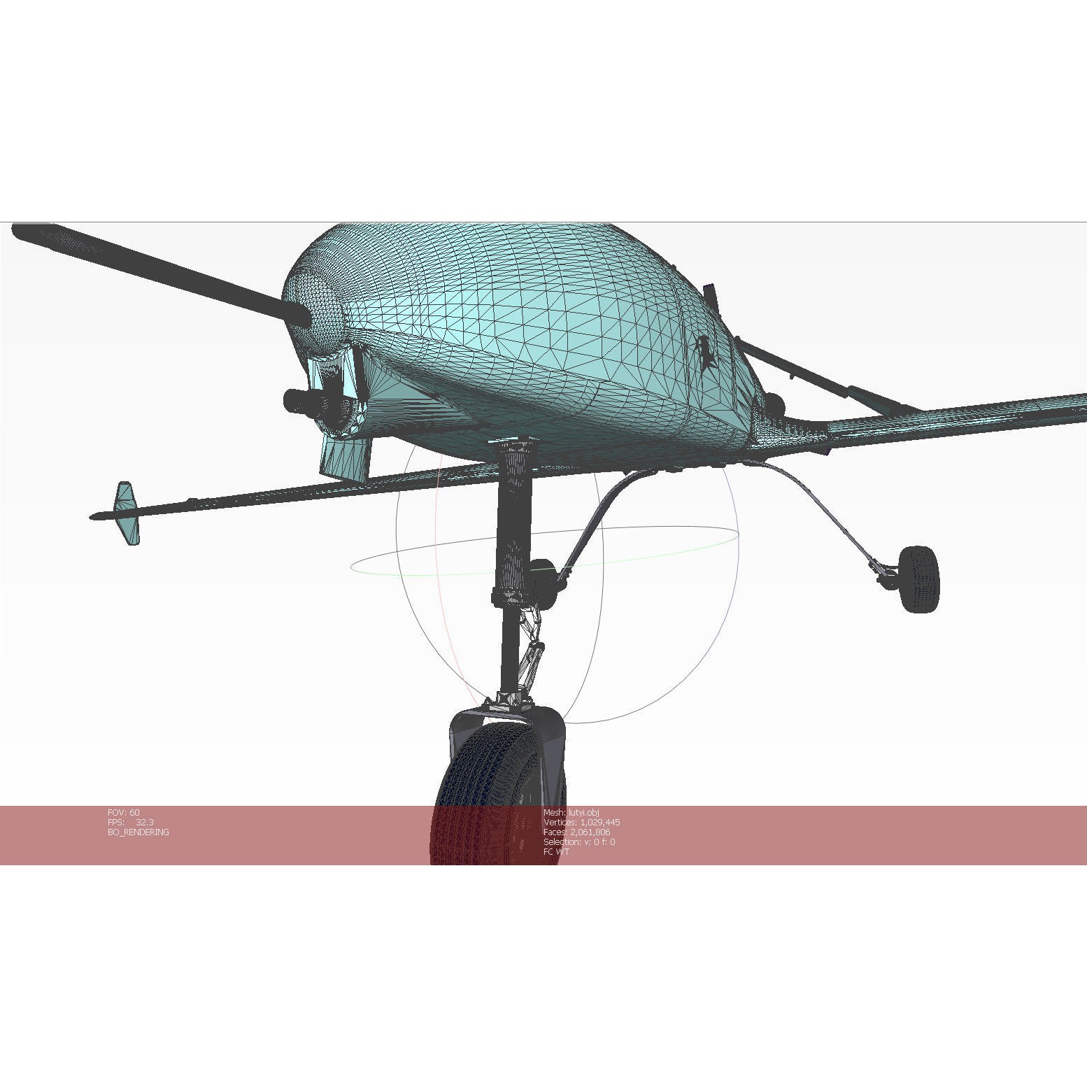 Ukrainian UAV AN196 LUTYI - Game-Ready 3D Model - View 19