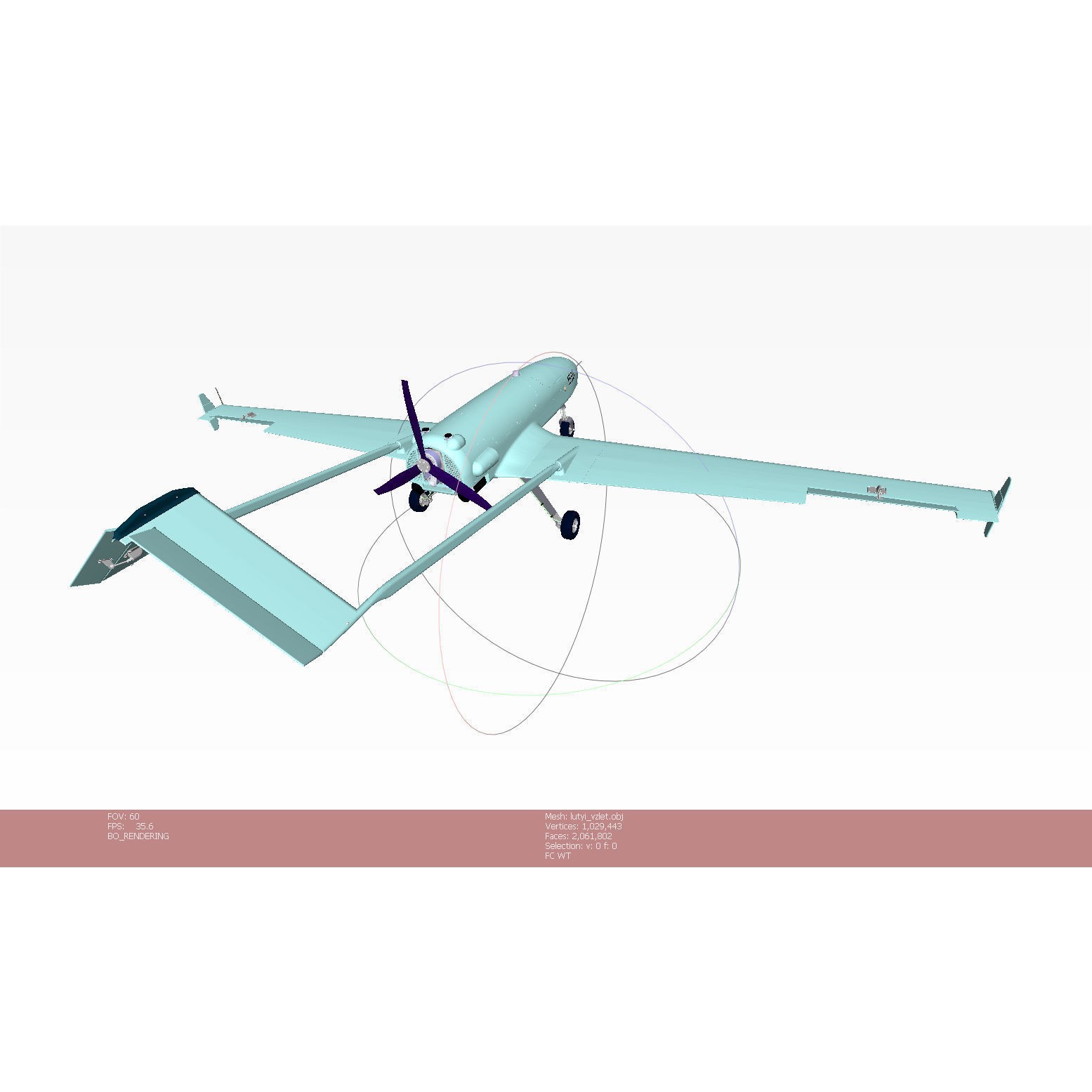 Ukrainian UAV AN196 LUTYI - Game-Ready 3D Model - View 21