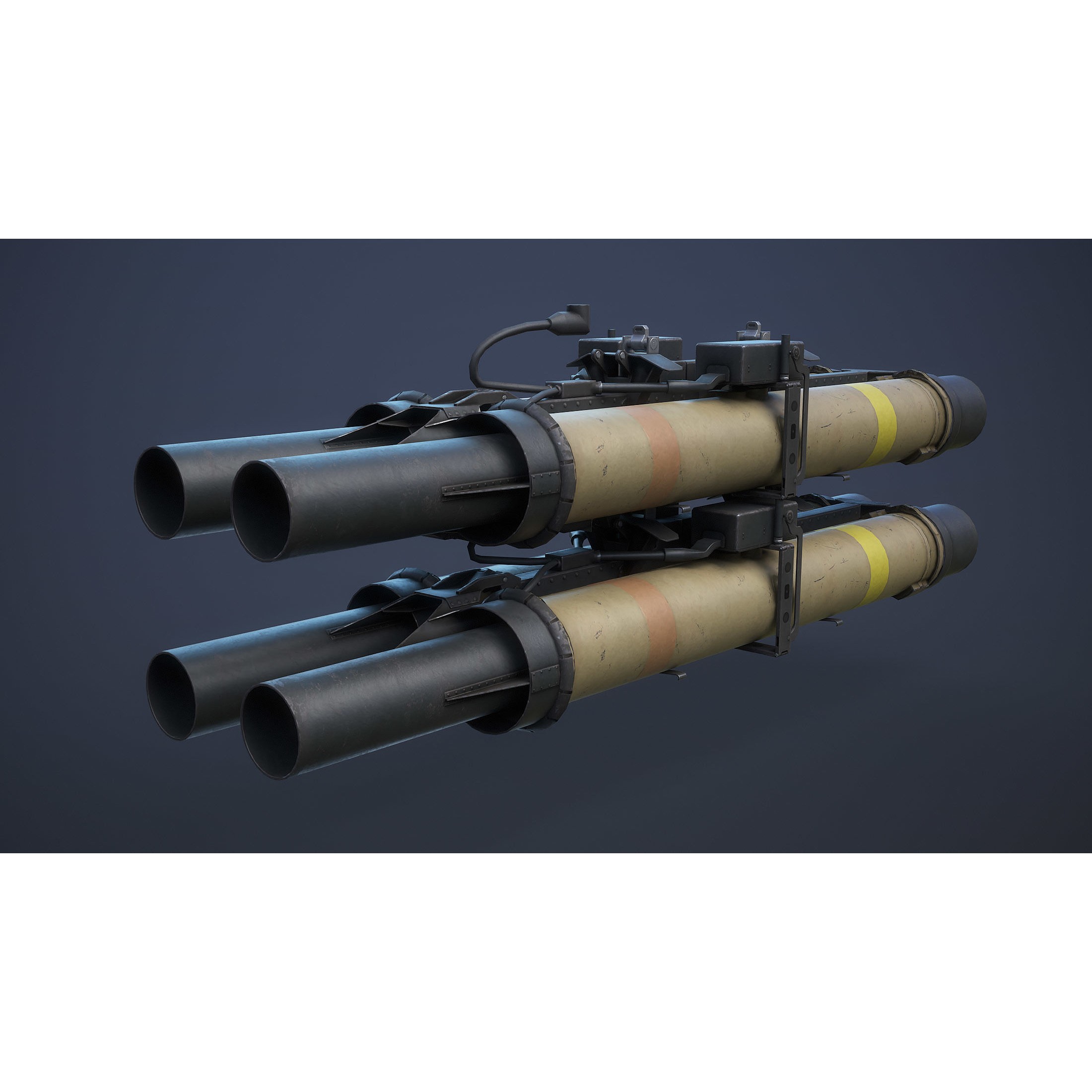 Helicopter Nato Weapons Set - Low-Poly Game-Ready 3D Model - View 13