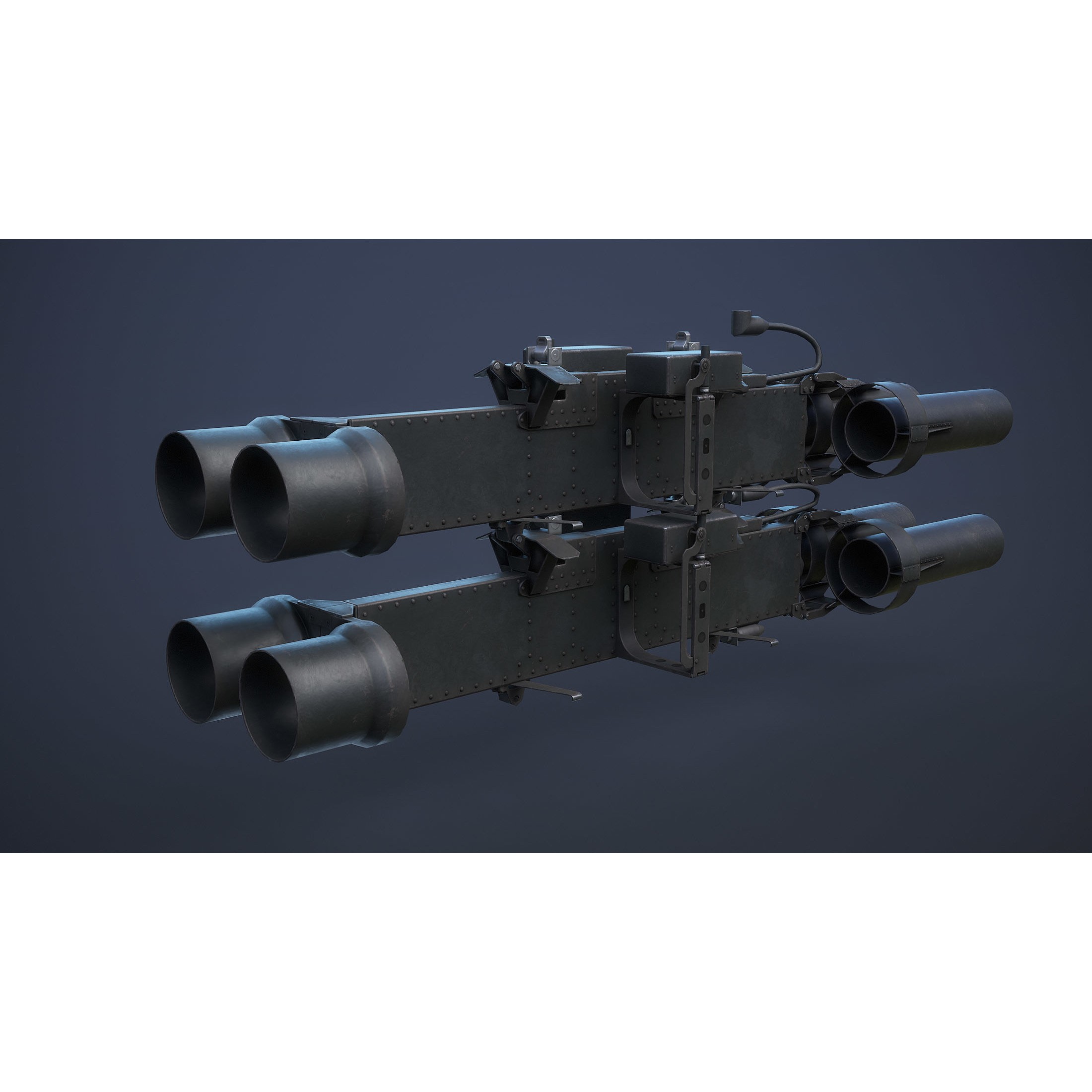 Helicopter Nato Weapons Set - Low-Poly Game-Ready 3D Model - View 14